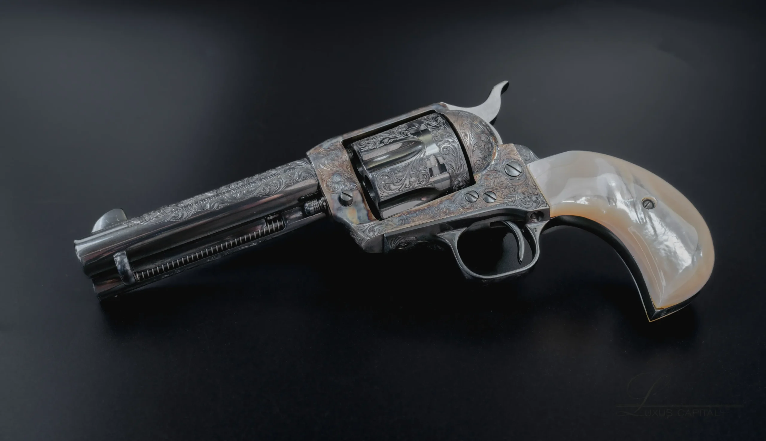 Colt SAA Birdshead Fine Engraved Revolver