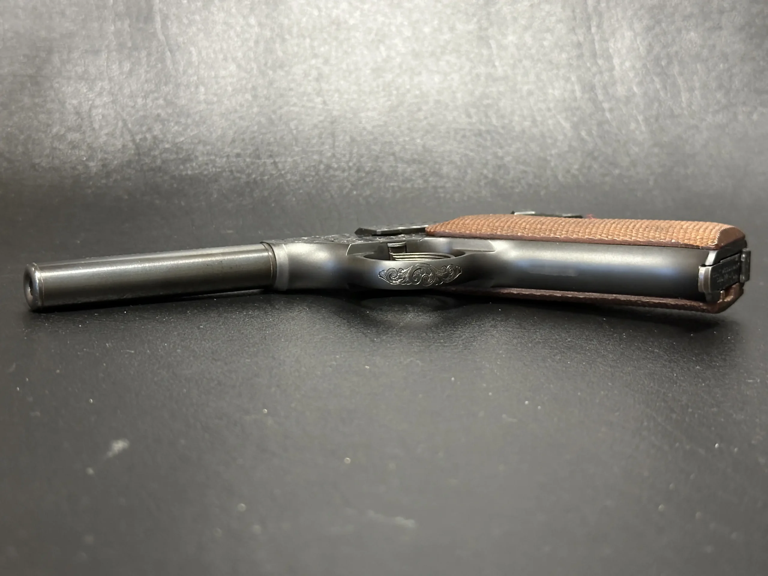 Colt Woodsman Sport 22 Engraved Finish