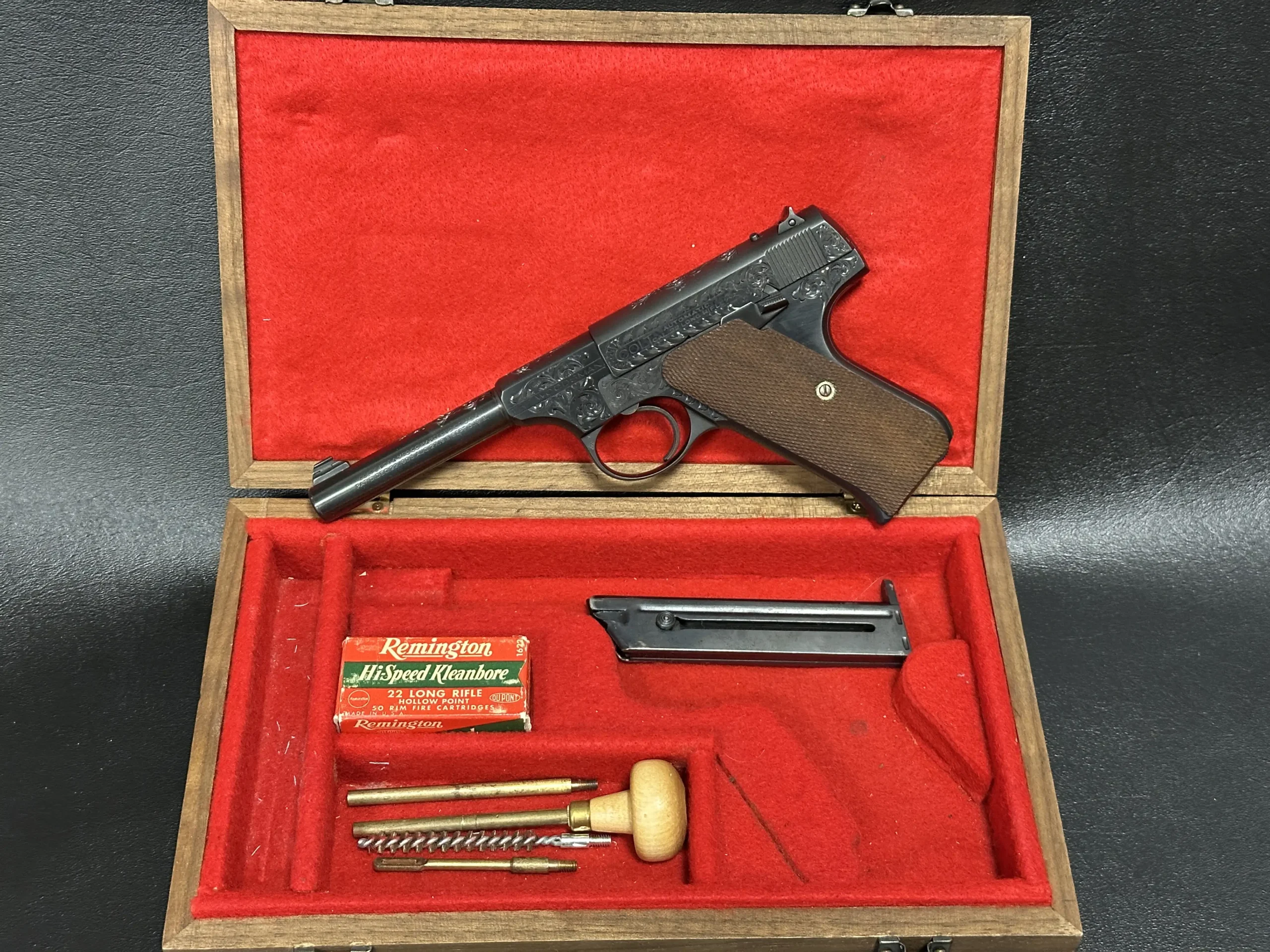 Colt Woodsman Sport Custom Engraved Pistol