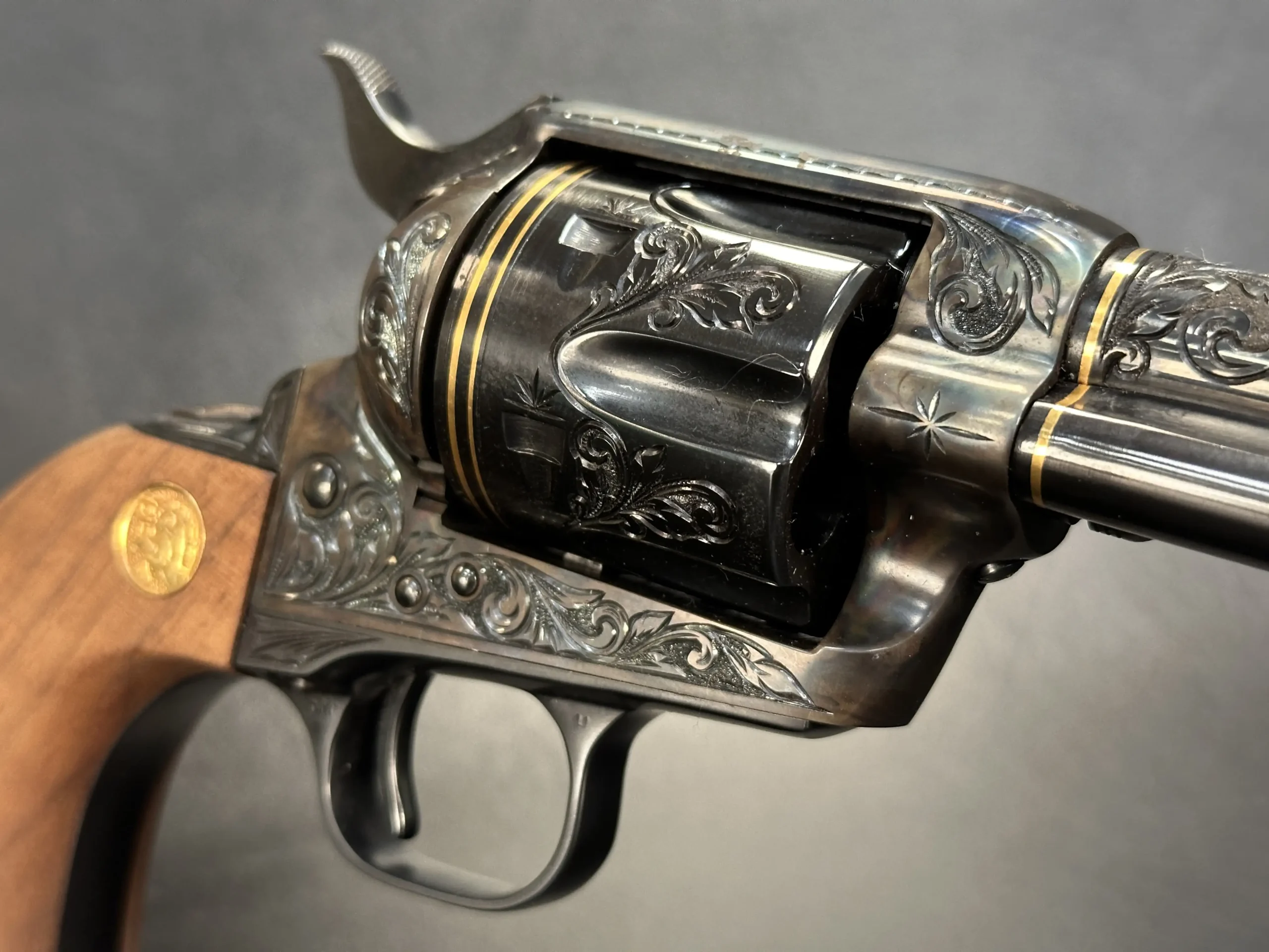 Ben Shostle Colt engraving First Bankers revolvers