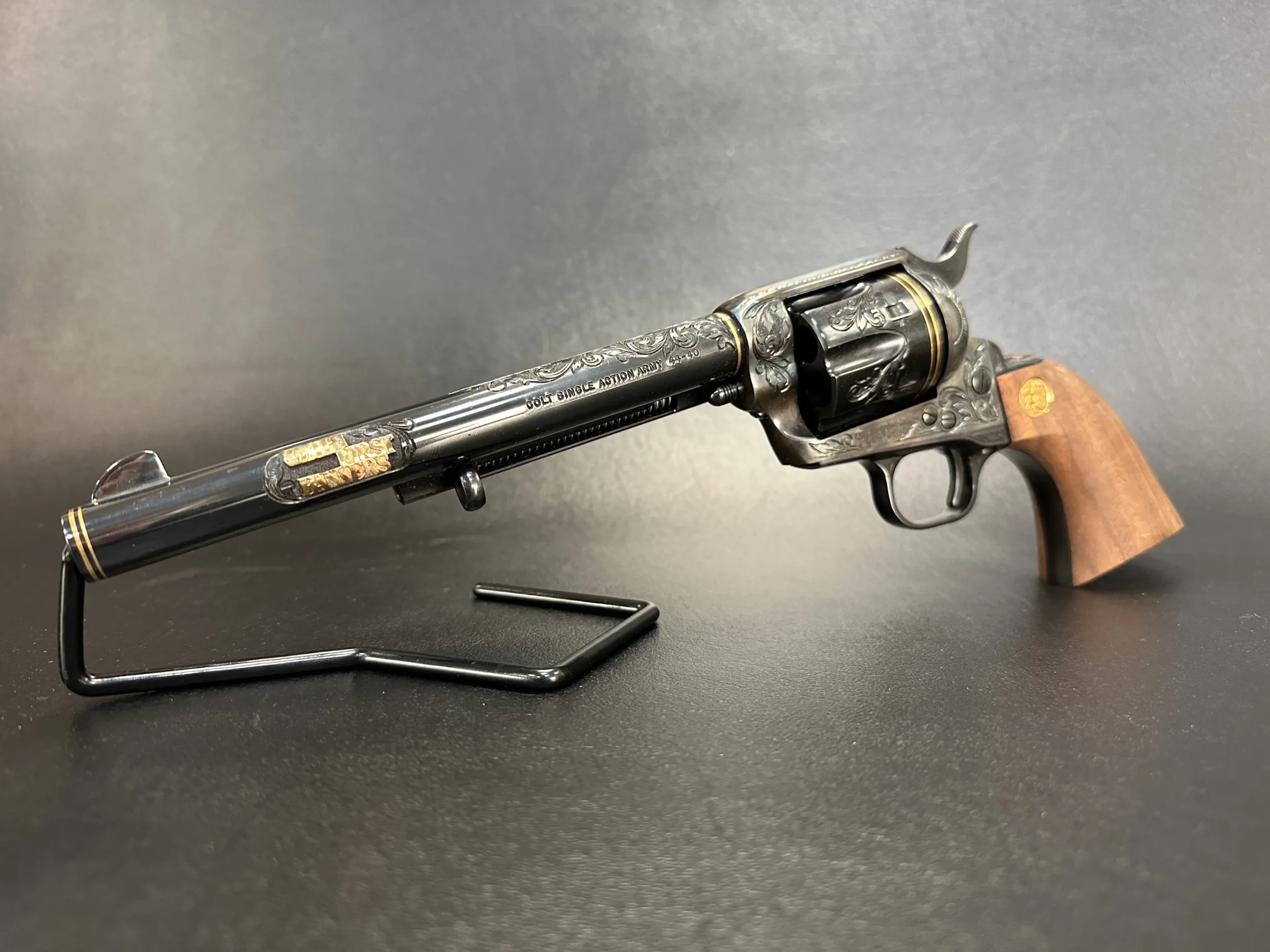 Colt SAA factory engraving First Bankers edition