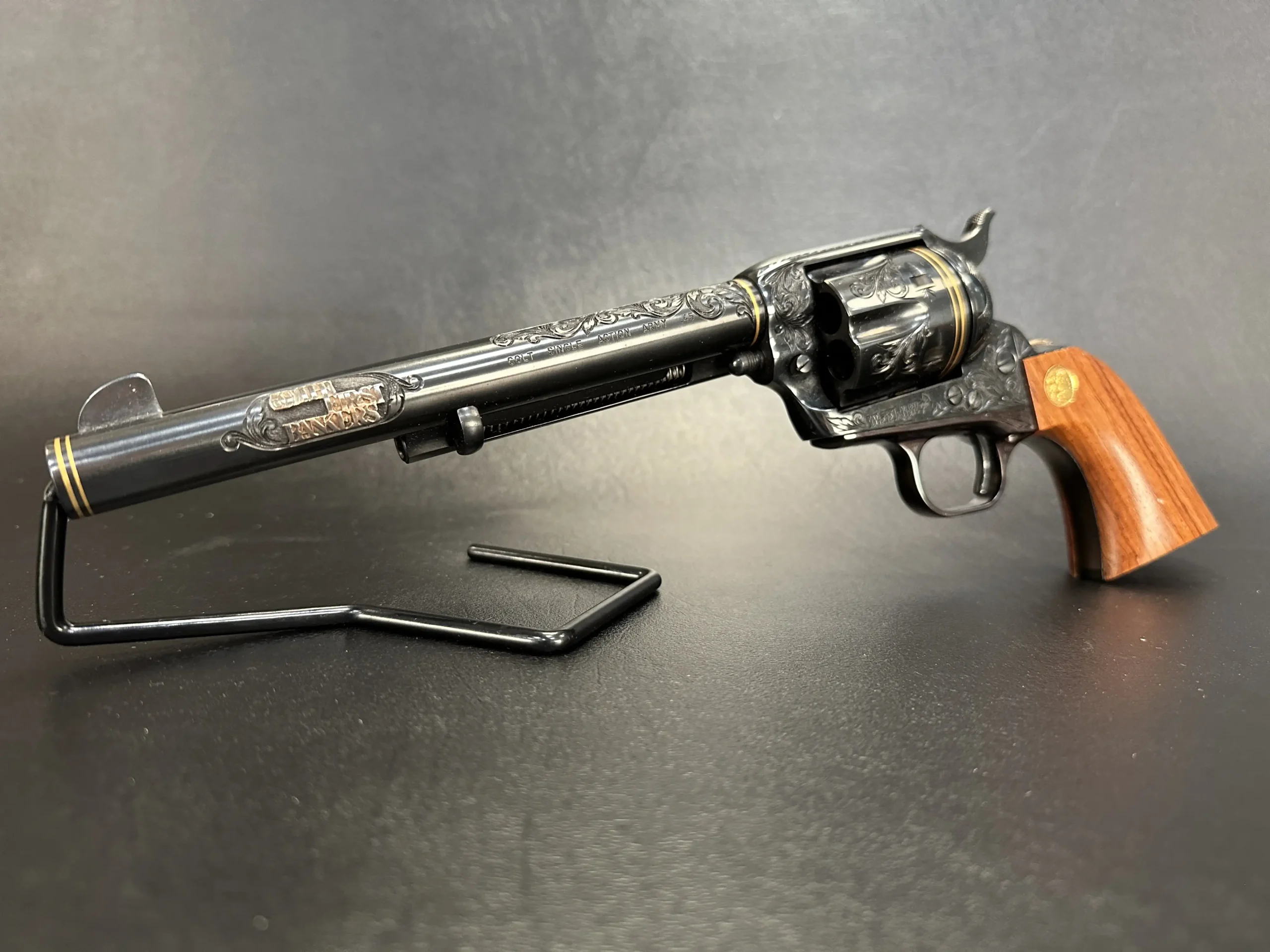 Colt Single Action Army 45 Colt engraved pair set