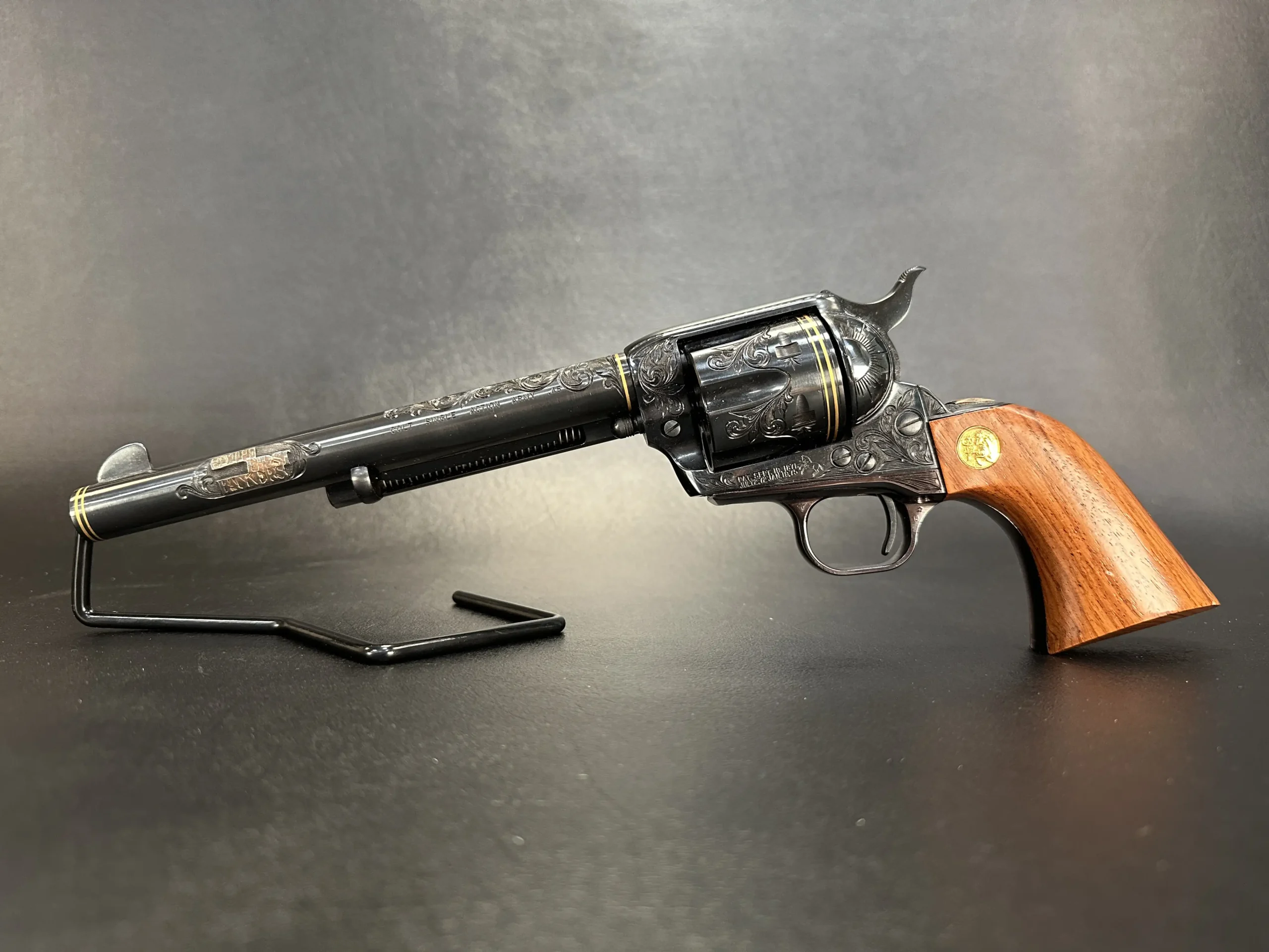 Colt revolvers engraved by Ben Shostle pair