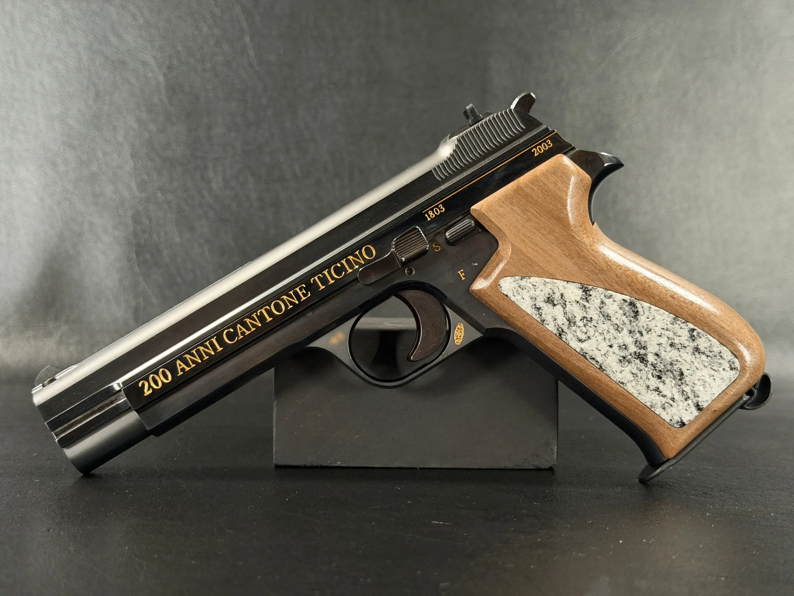 SIG P210 Swiss commemorative pistol Ticino