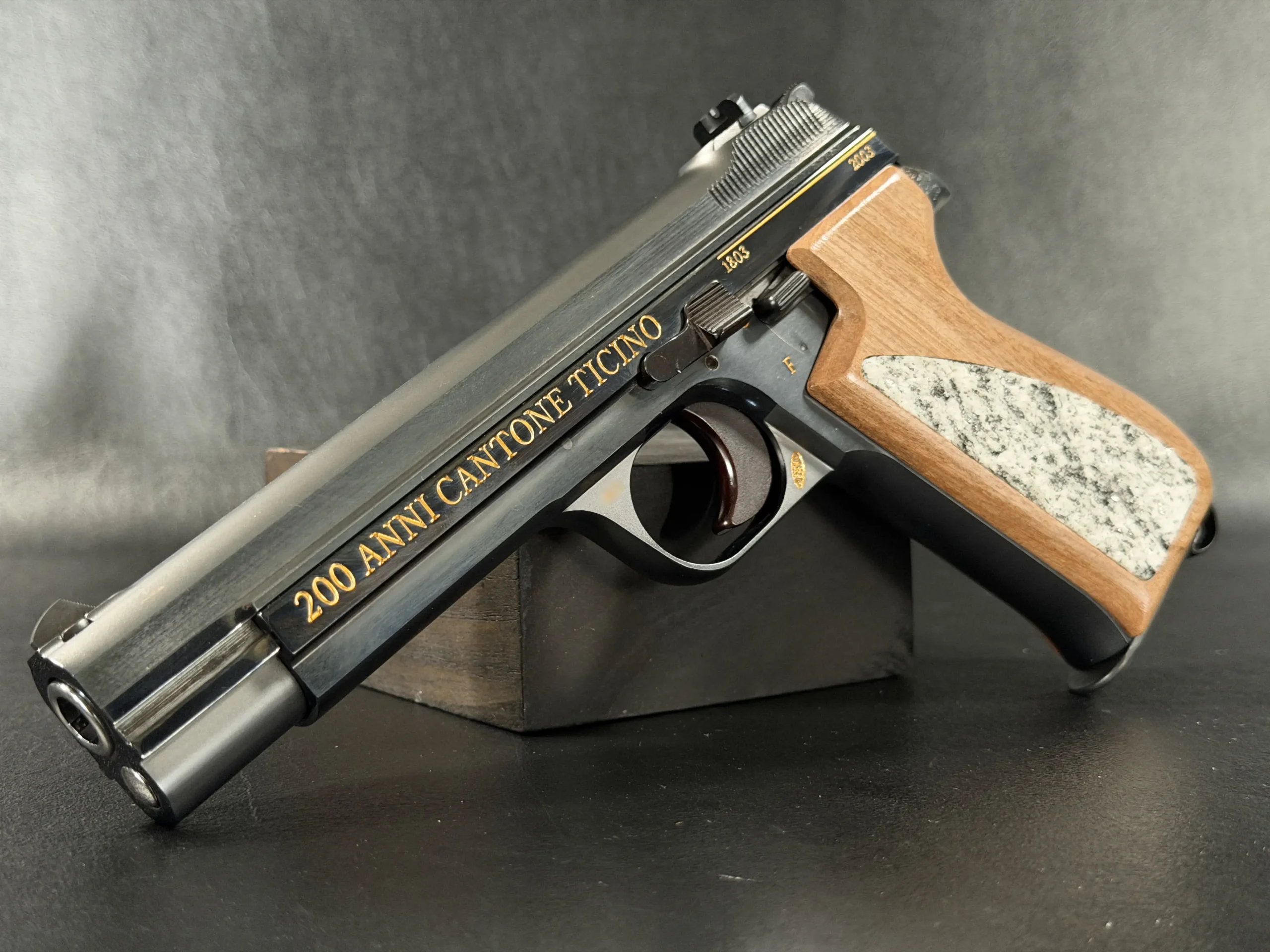 SIG Sauer P210 gold inlay Ticino