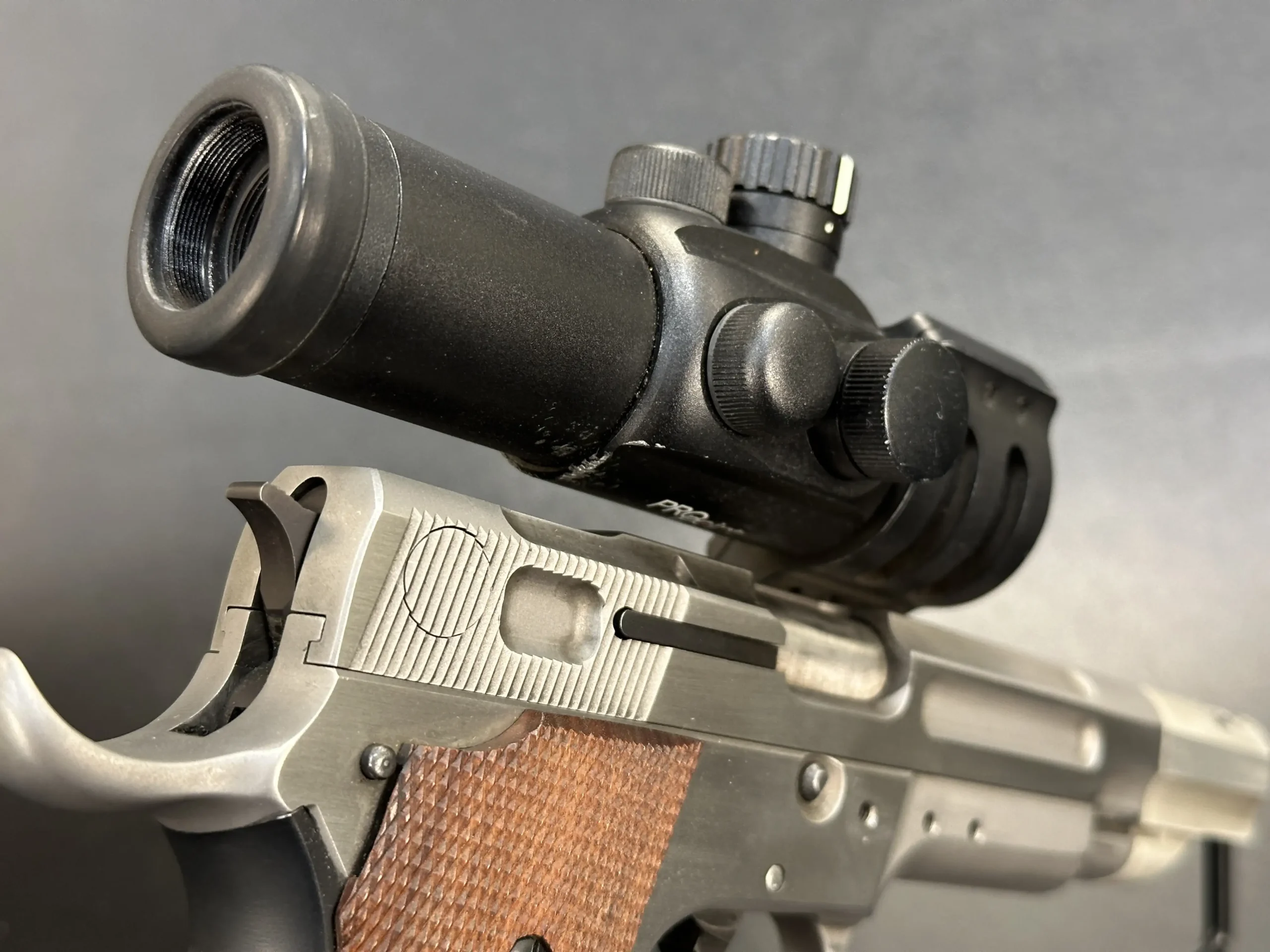 smith wesson experimental semi auto pistol optics