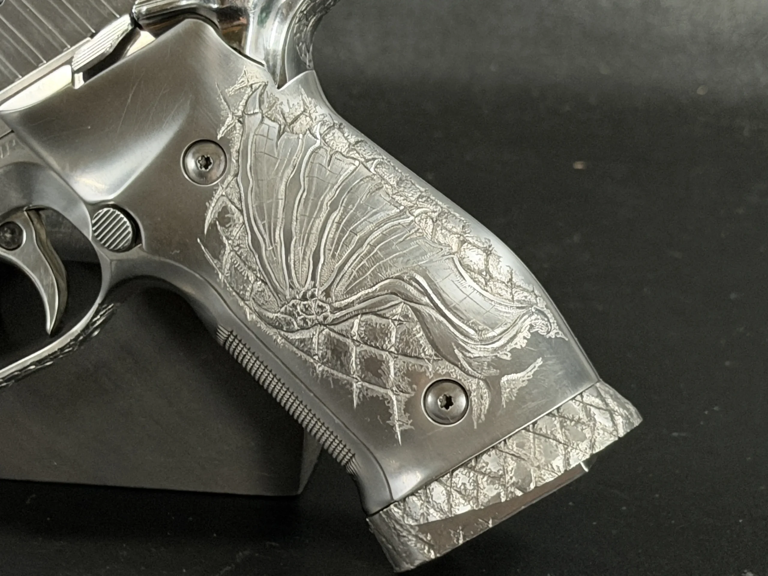 SIG Sauer P226 X Five Prestige Dragon Grip Engraving