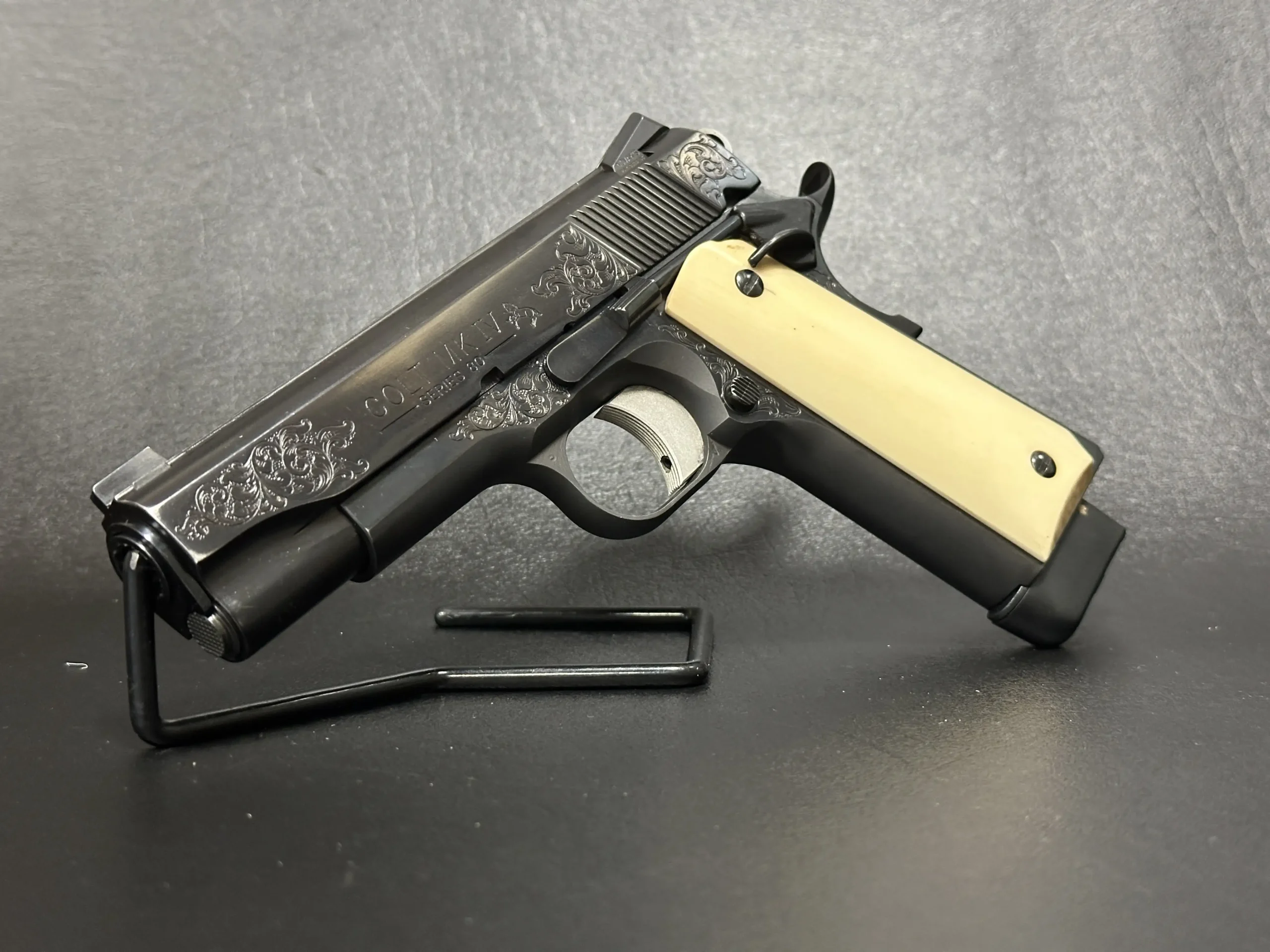 Colt 1911 Combat Commander Custom Engraving