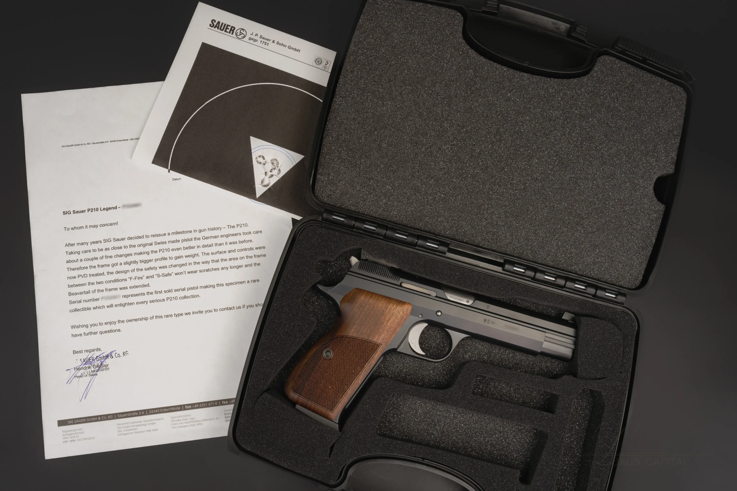 SIG Sauer P210 Legend First Run Black Pistol