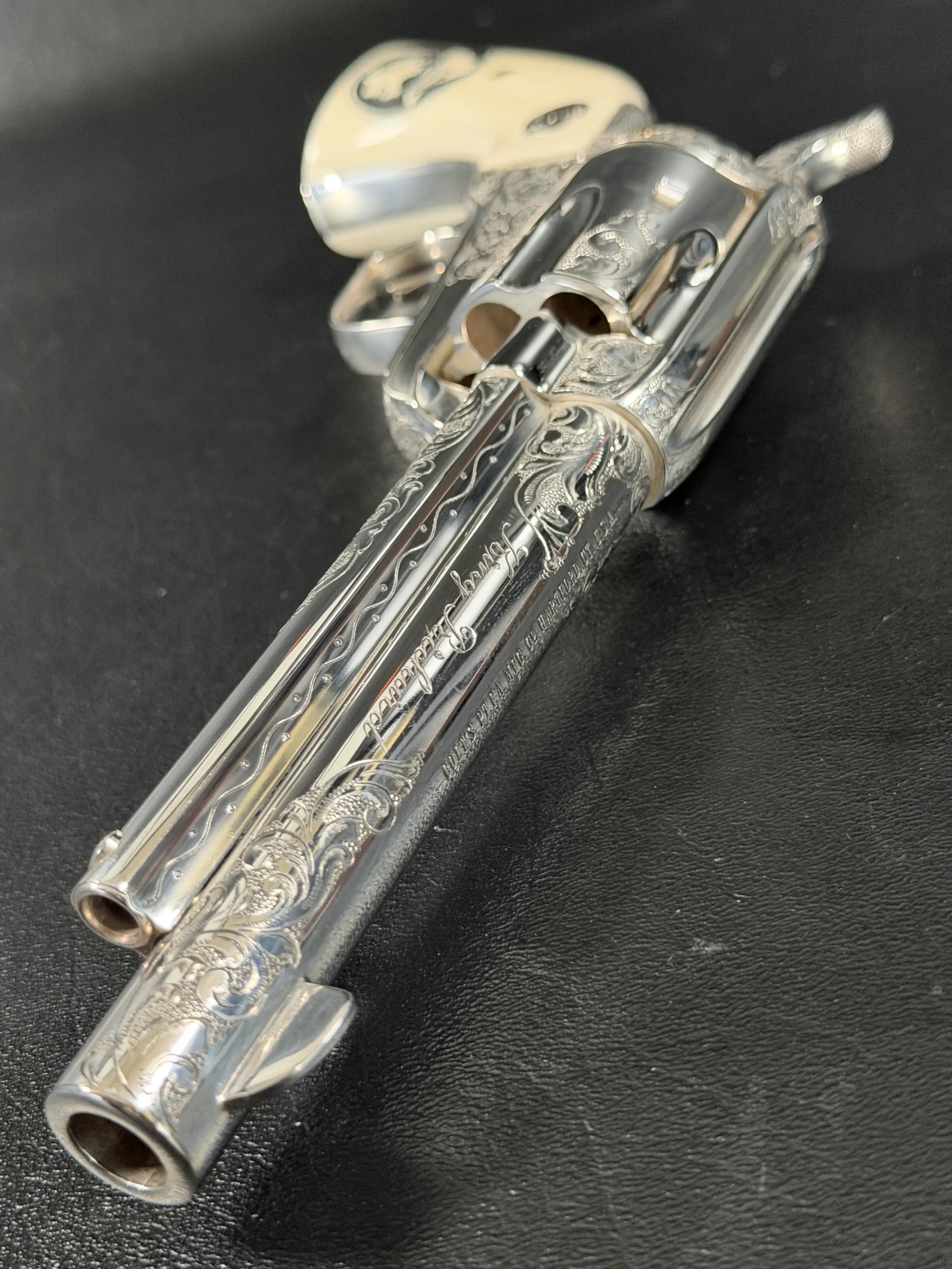 Colt SAA 45 Colt Petty engraved cylinder revolver