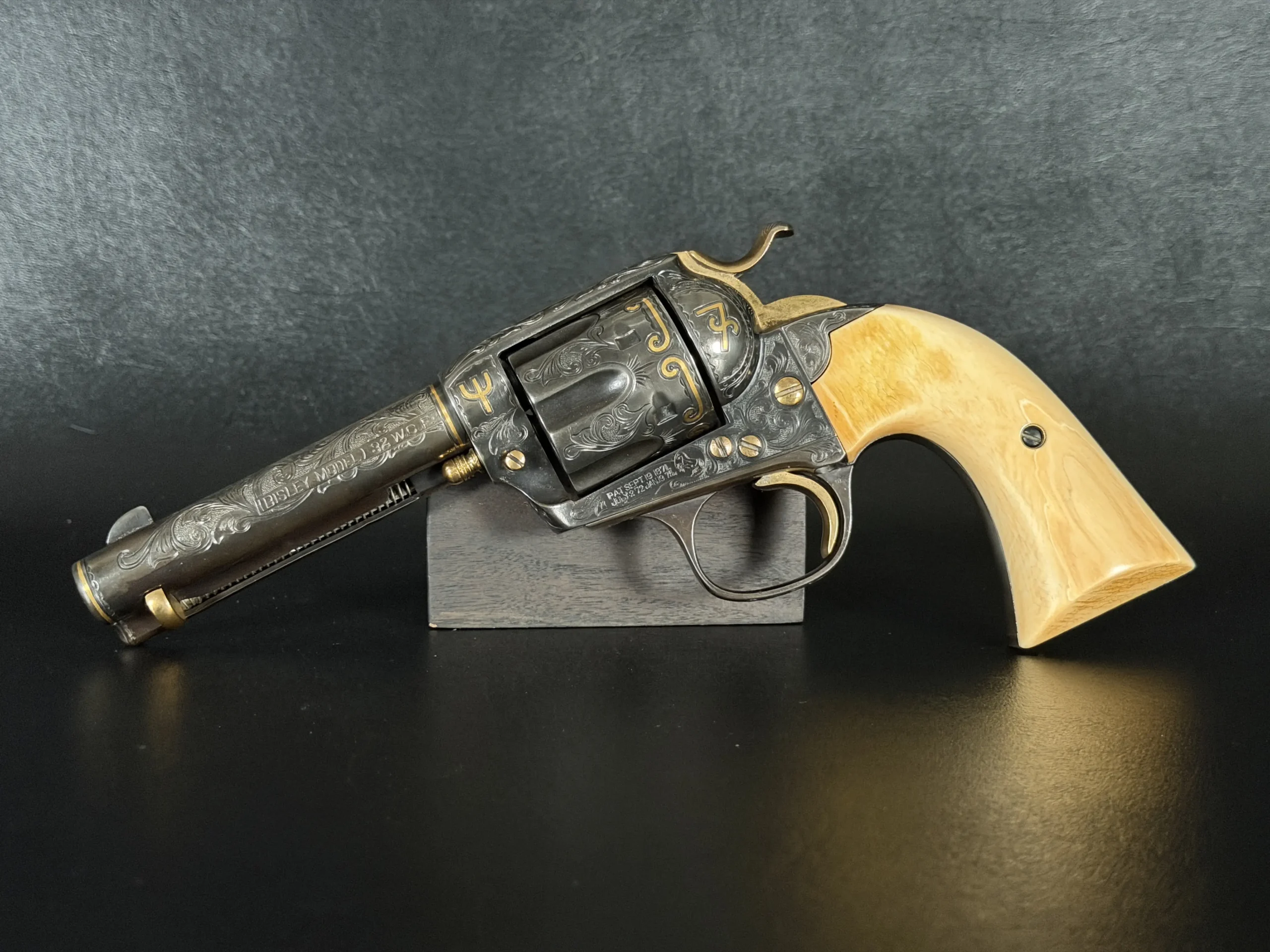 Colt SAA Bisley Cattle Brand Engraved