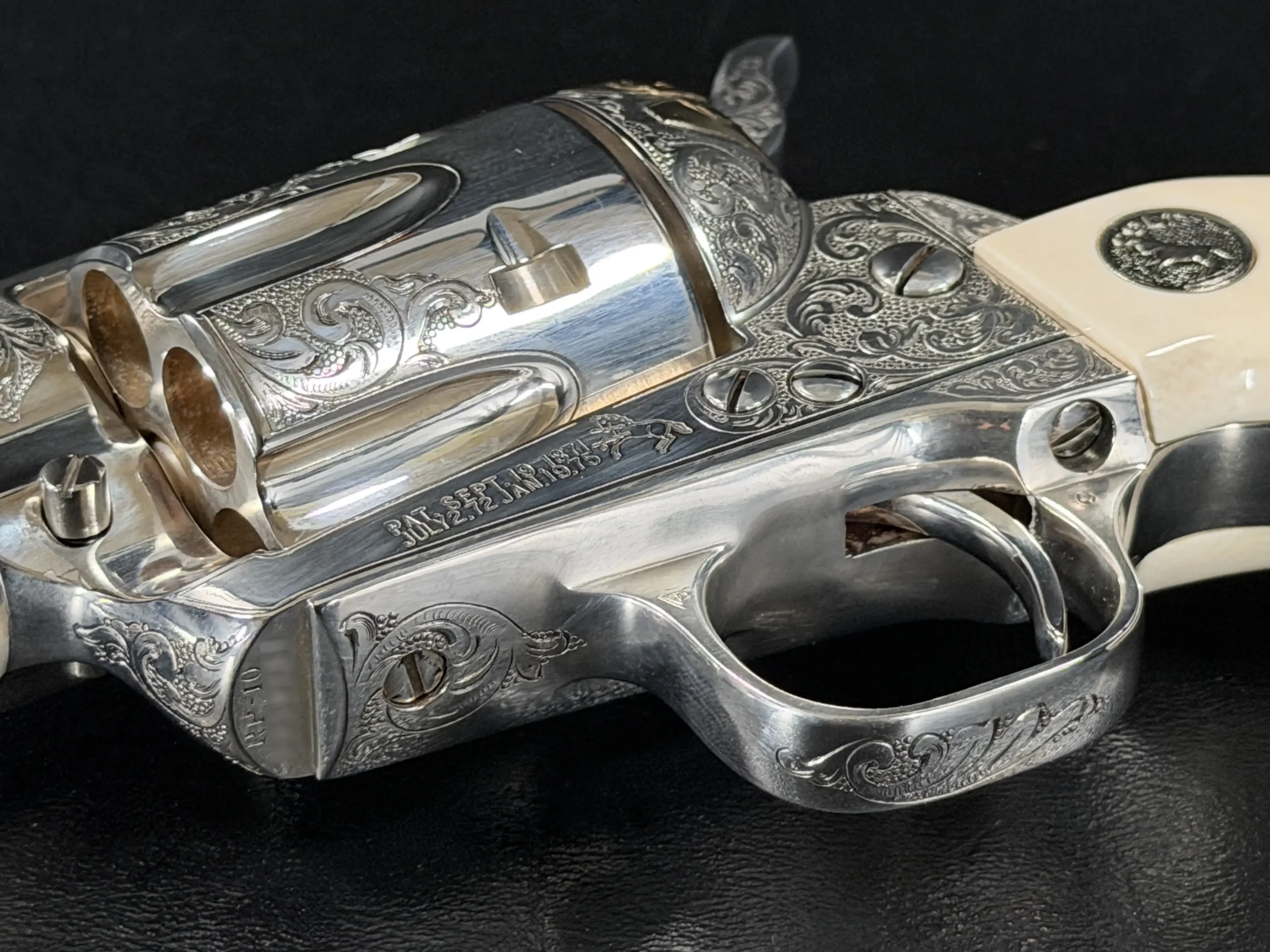 Colt SAA Petty Special gold portrait revolver