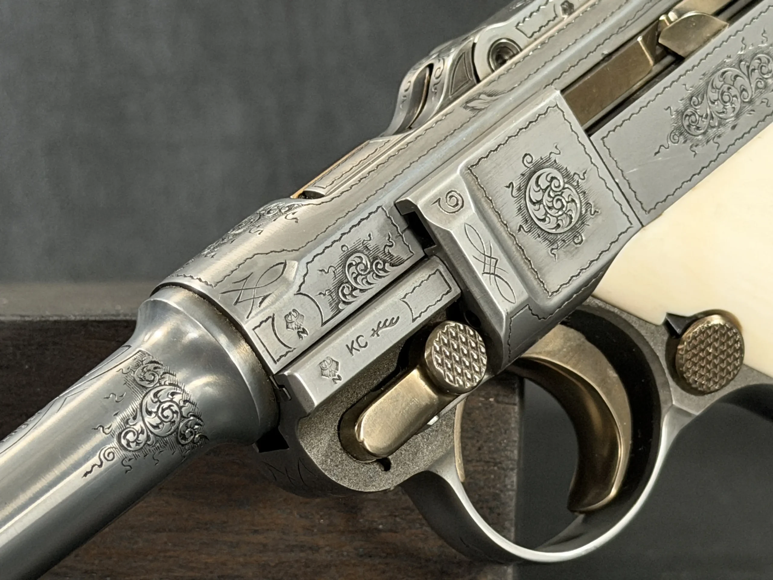 Mauser P08 IWA '83 Luger 7.65mm Engraved Presentation Pistol