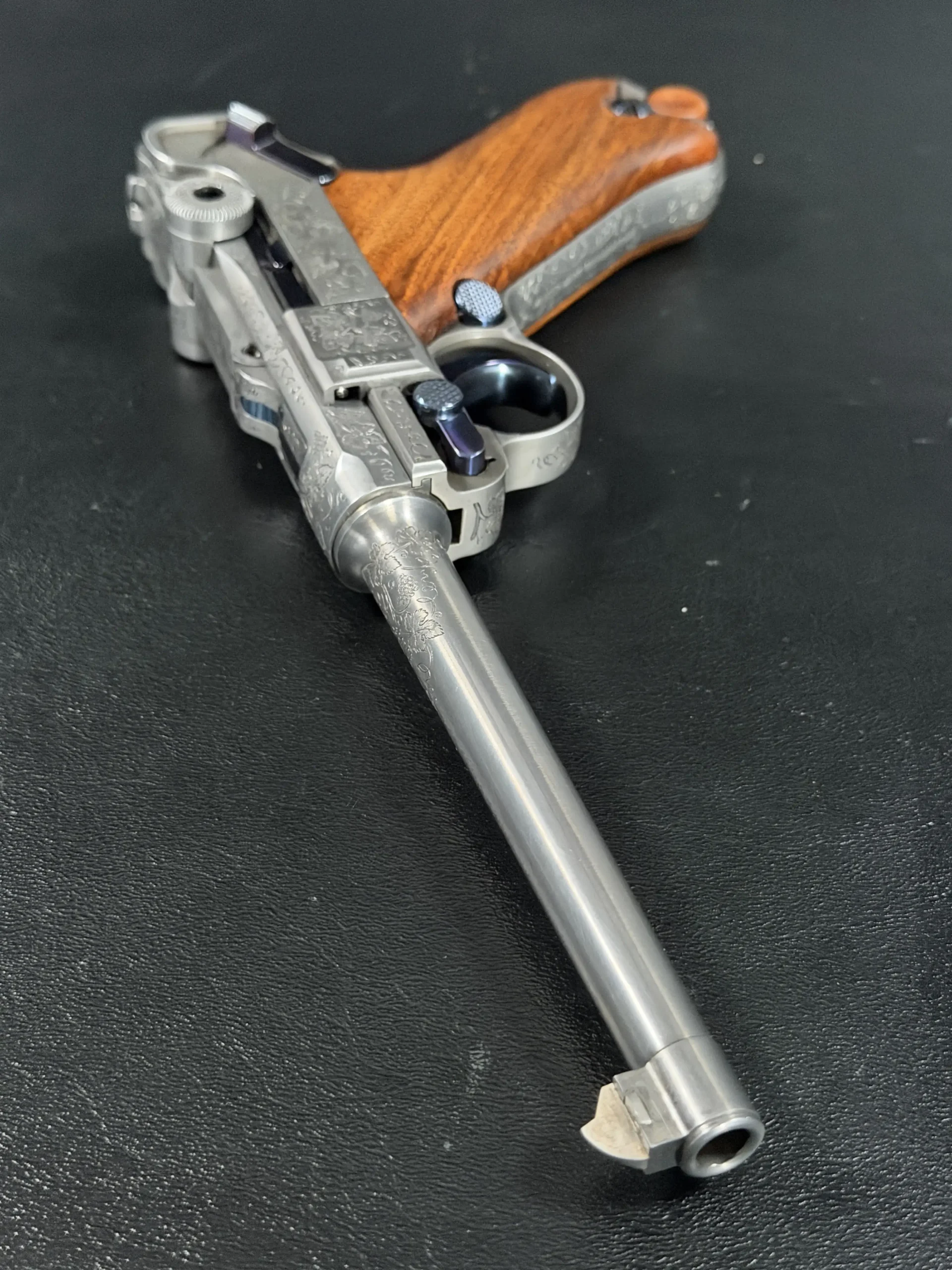 Mauser IWA 89 Luger Fire Blued Controls