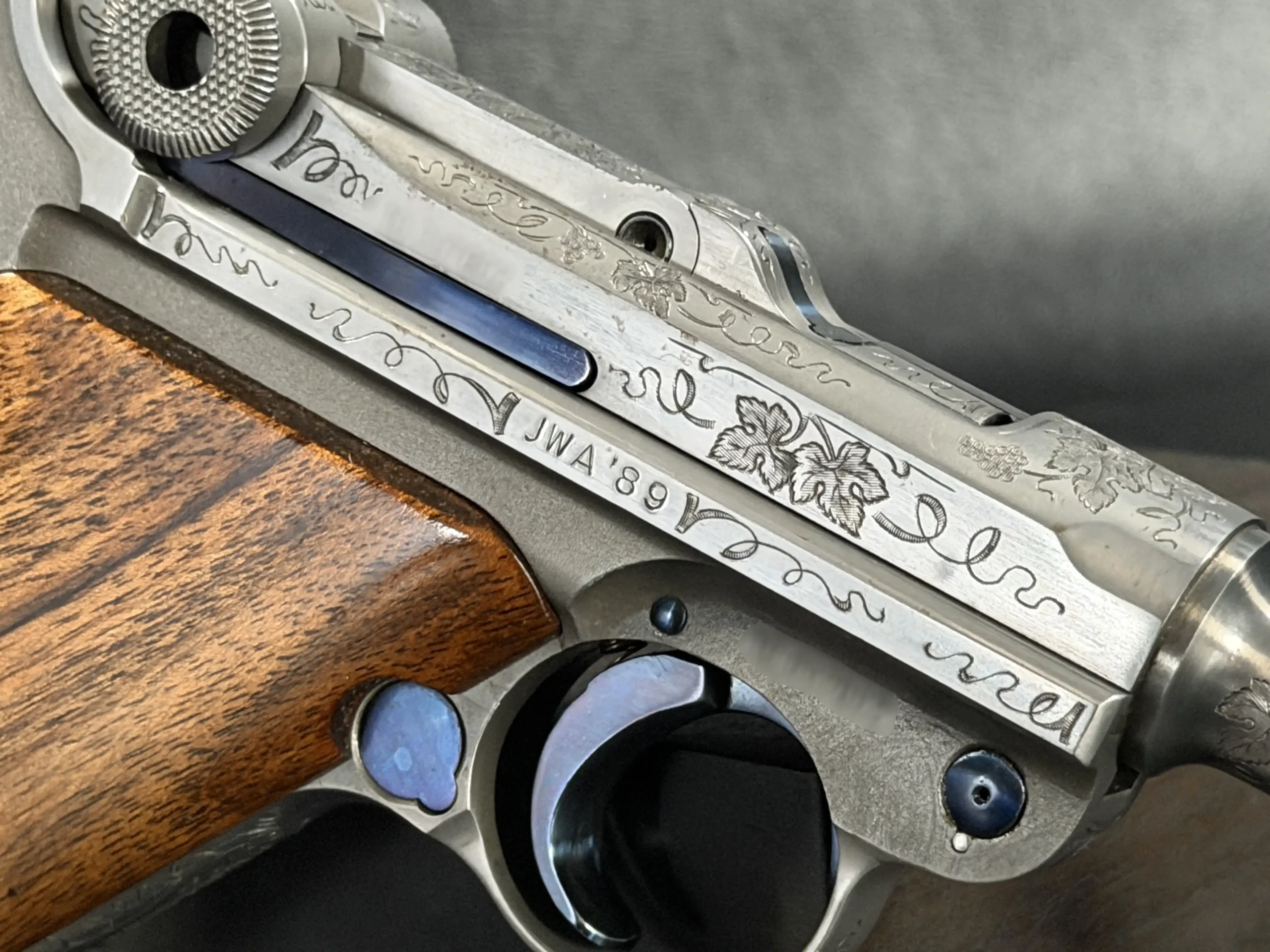 Mauser IWA Luger Exhibition Engraving