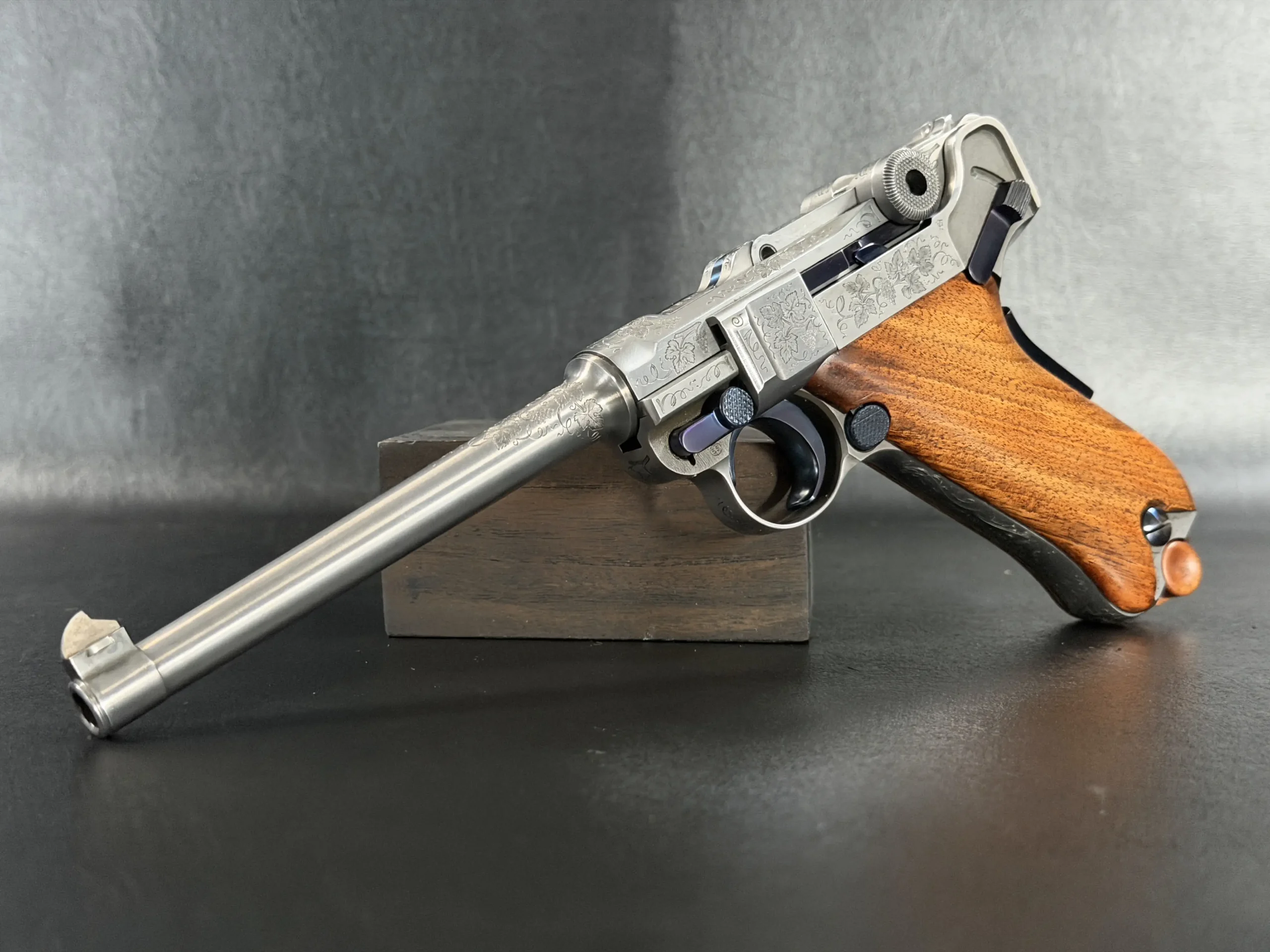 Mauser IWA P08 Fire Blued Parts Detail