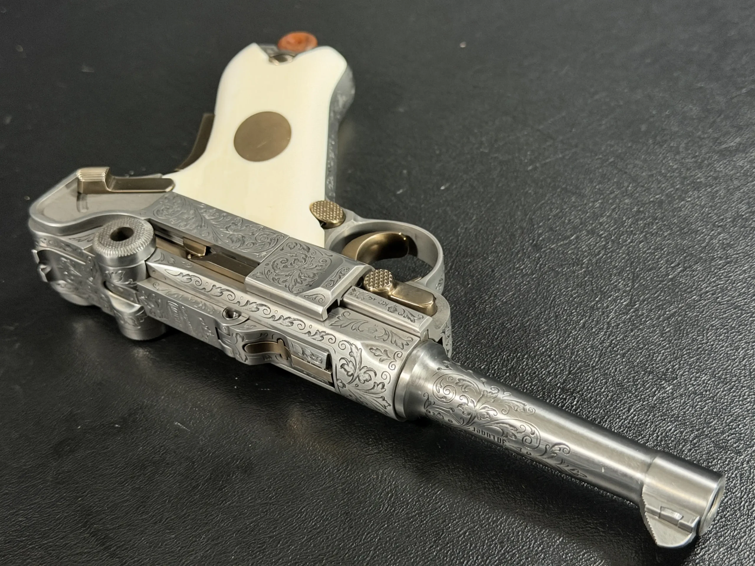 Mauser P08 IWA 84 Luger Wood Magazine Base