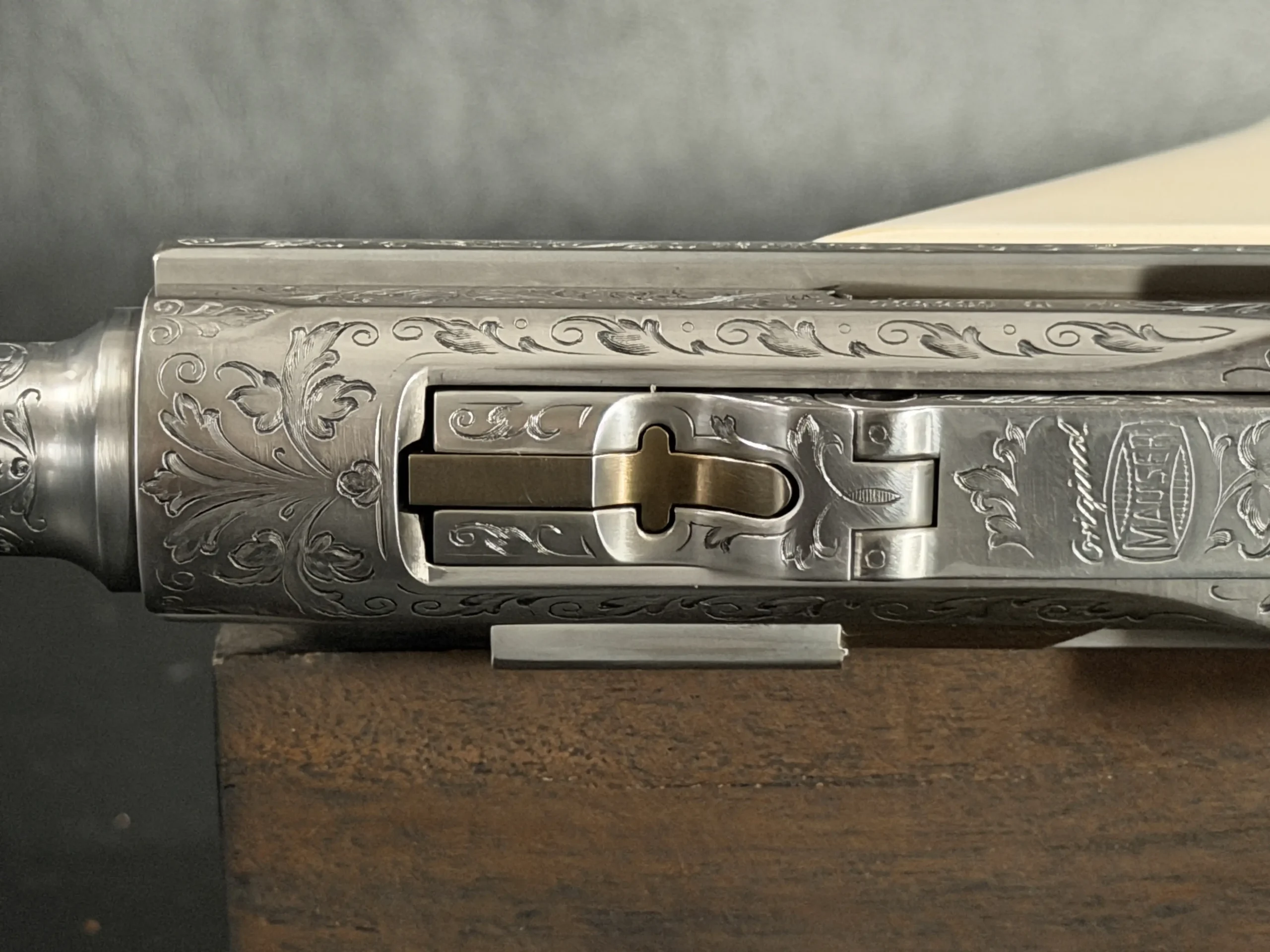 Mauser Parabellum Engraved Luger Muzzle Detail