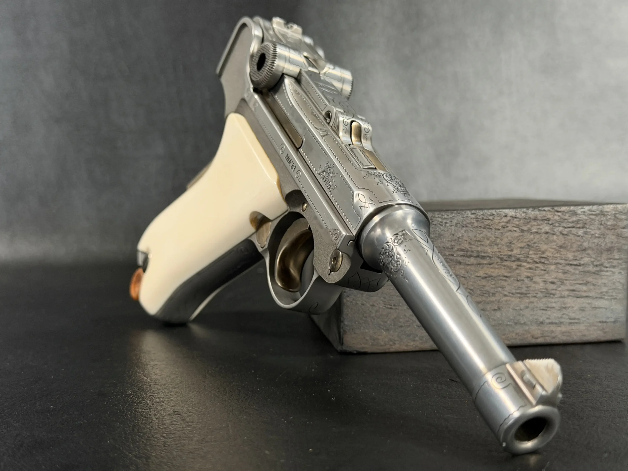 Mauser P08 IWA '83 Luger 7.65mm Engraved Presentation Pistol