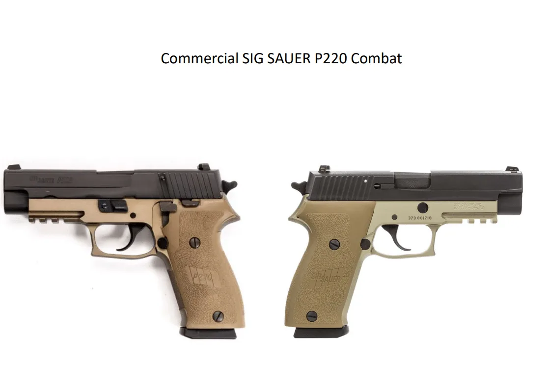 SIG Sauer P220 JCP Prototypes | Joint Combat Pistol Program