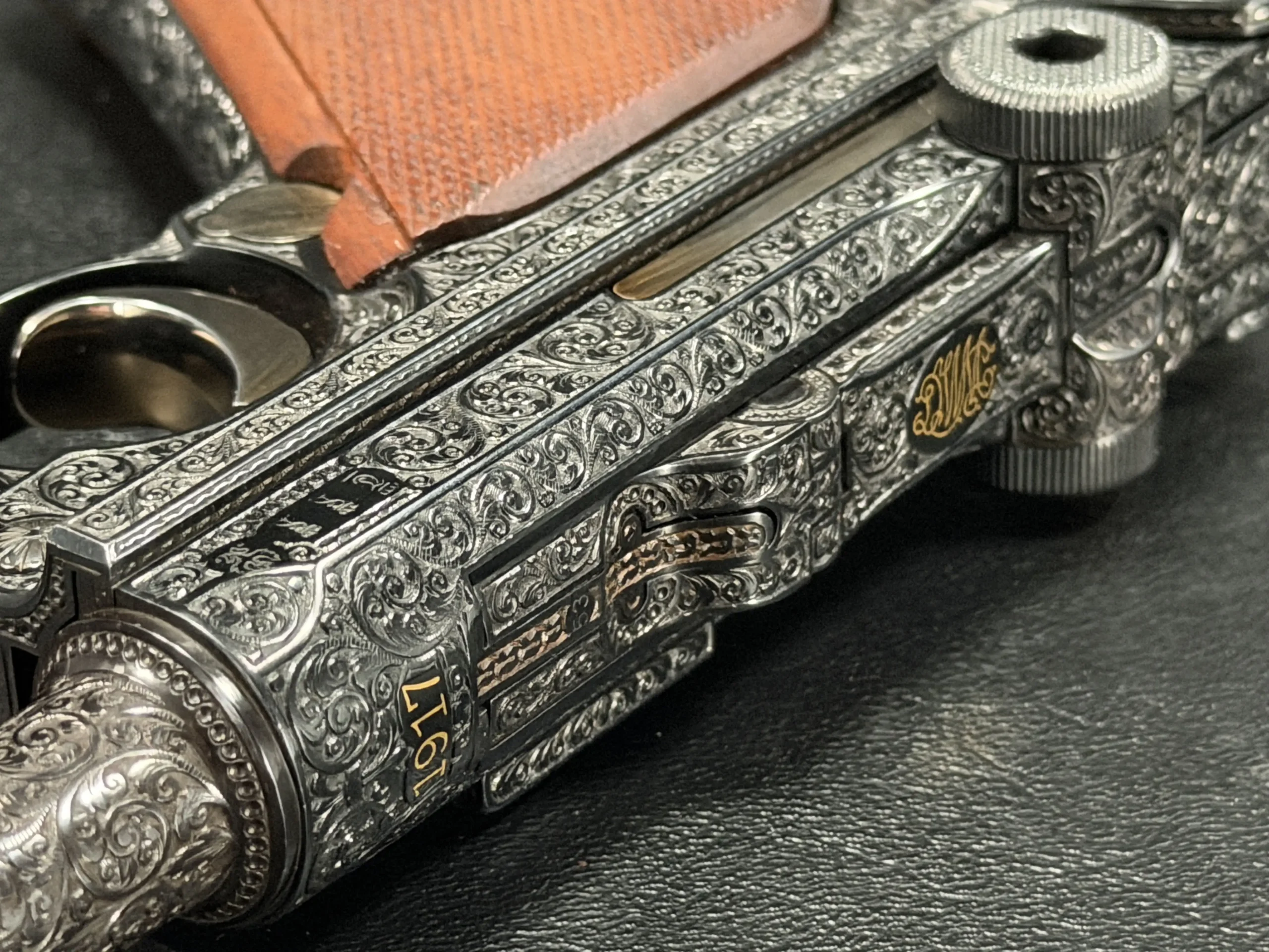 1917 Luger P08 gold inlay markings