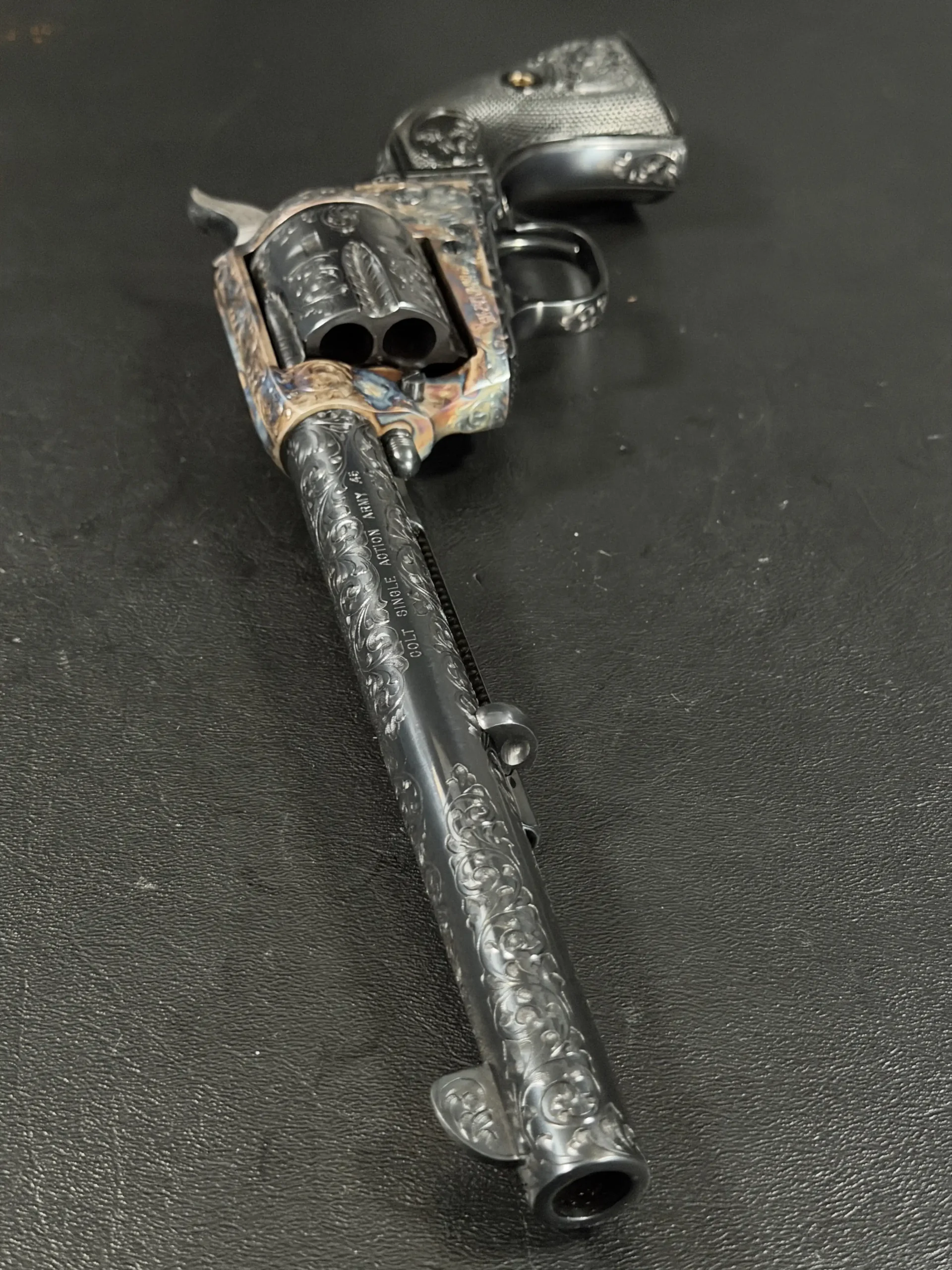 Colt 45 Colt Master D Engraved Revolver