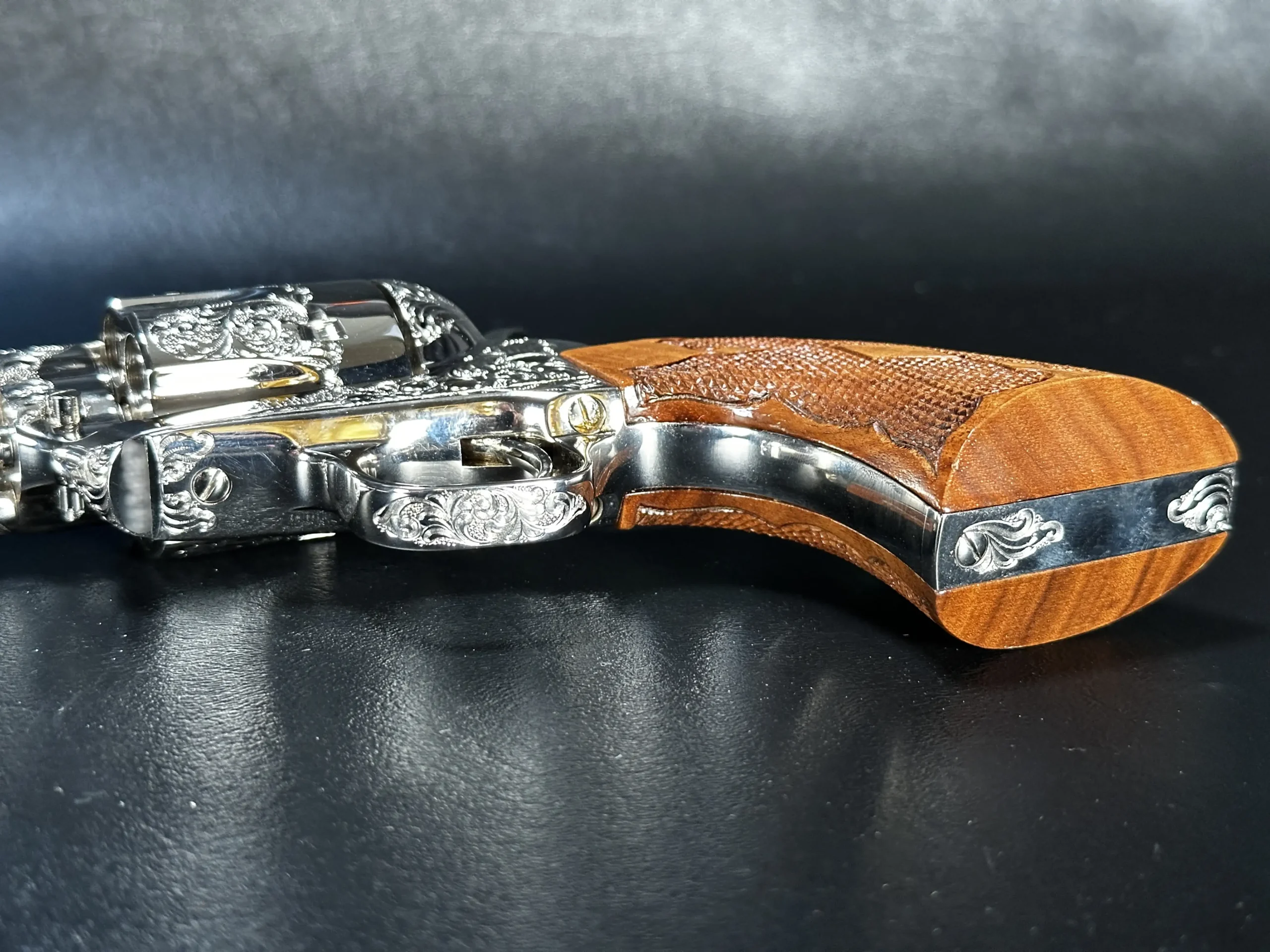 Colt Buntline Engraved Trigger Guard Detail