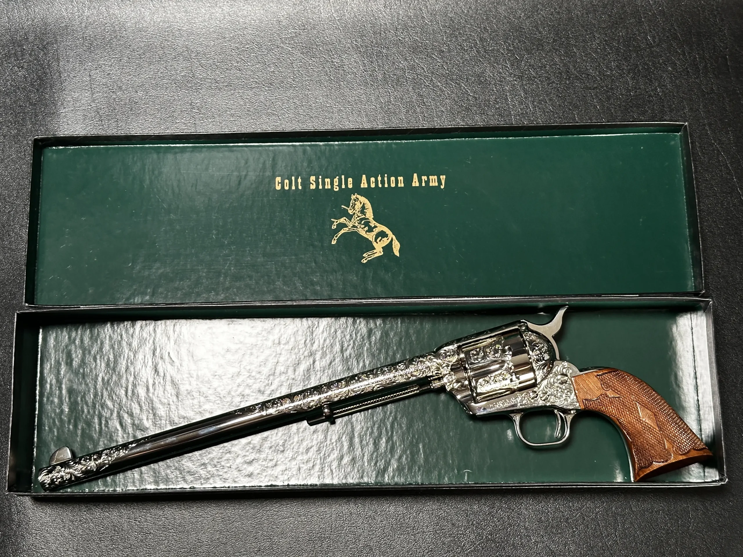 Colt Buntline Nickel Engraved Revolver
