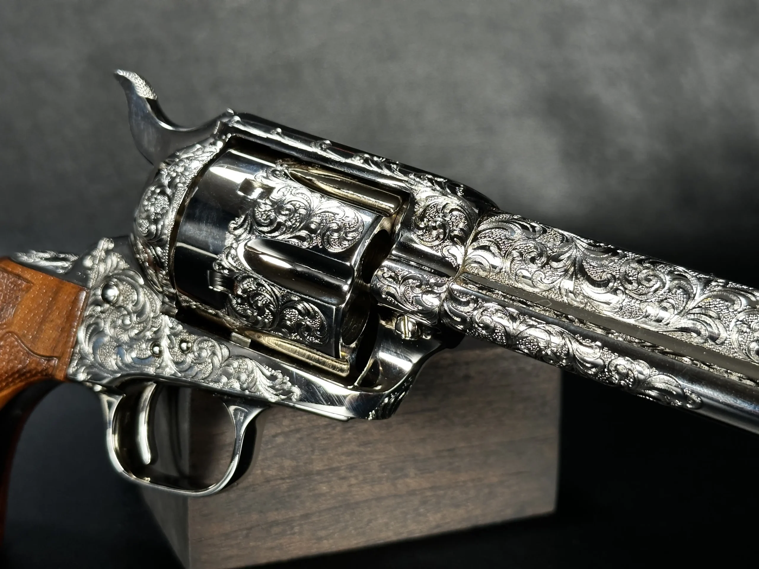 Colt Buntline Scroll Engraved Steel Finish