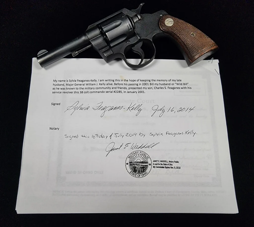 Colt Commando Revolver Certificate Serial - 2285