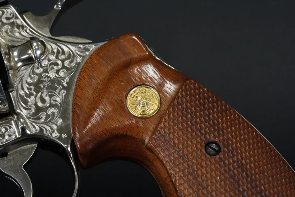 Colt Python Factory Engraved Grip SN V57843