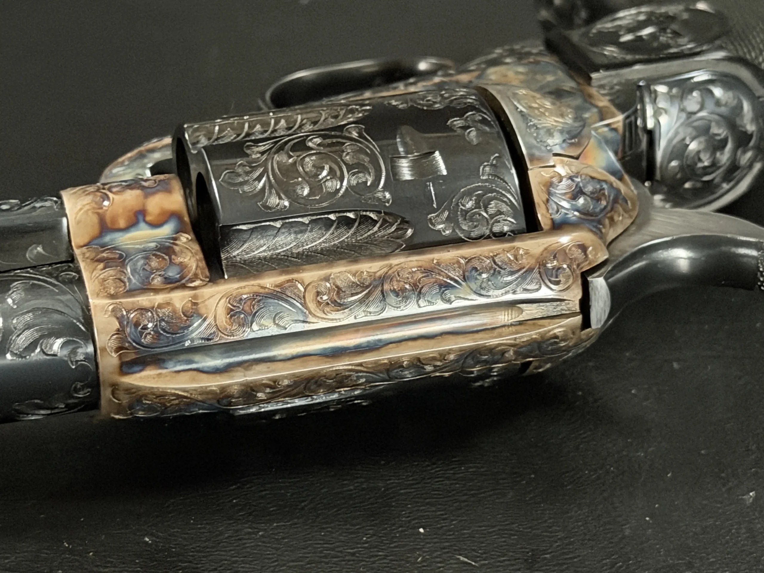 Colt SAA Engraved Frame Case Colored