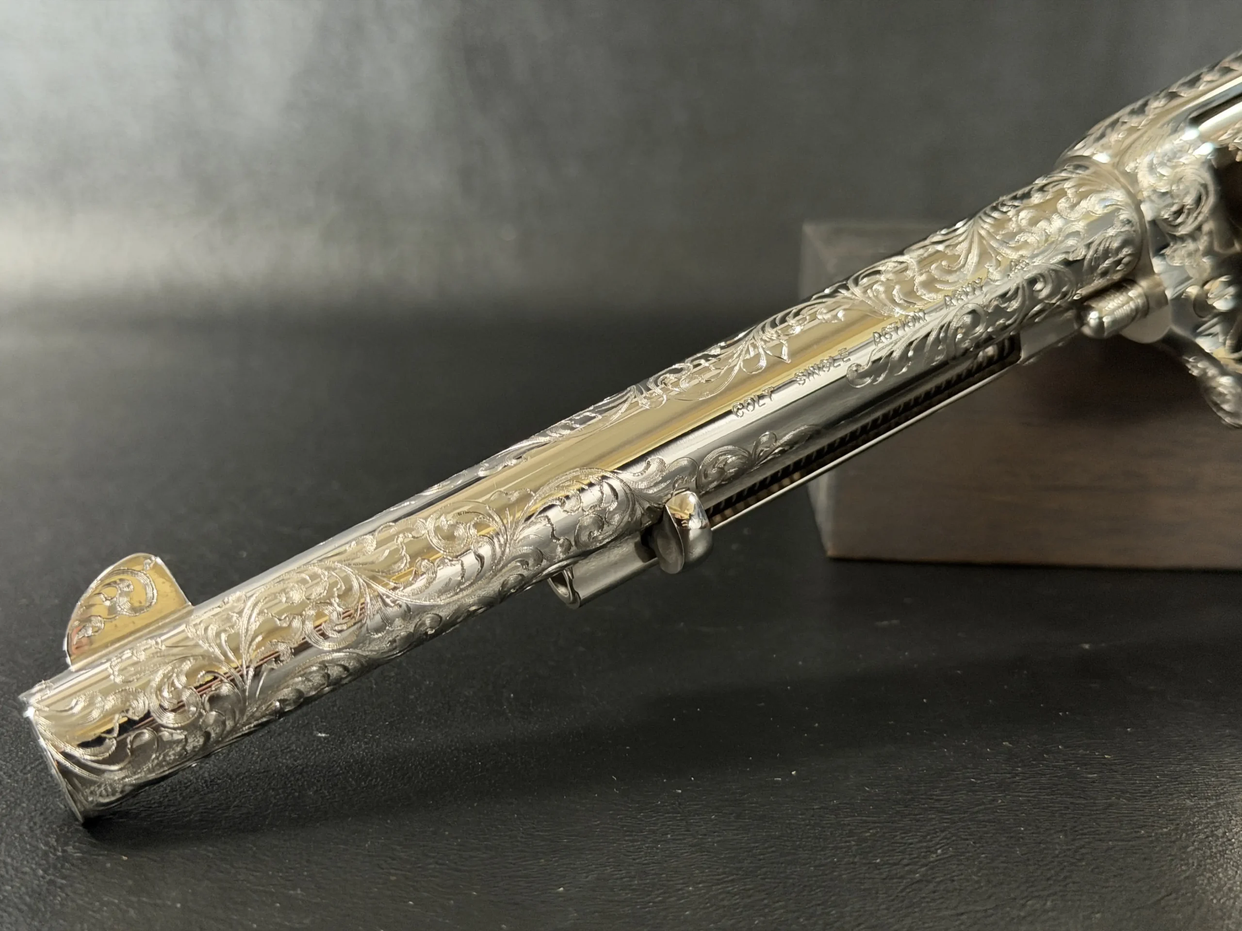 Colt SAA Engraved Scrollwork 45 Colt Revolver