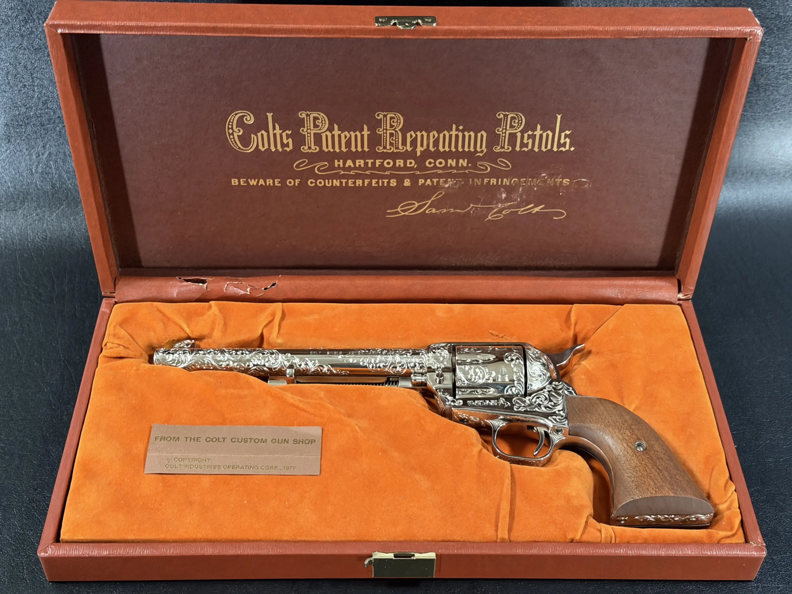 Colt SAA Factory Class D Engraved 45 Colt