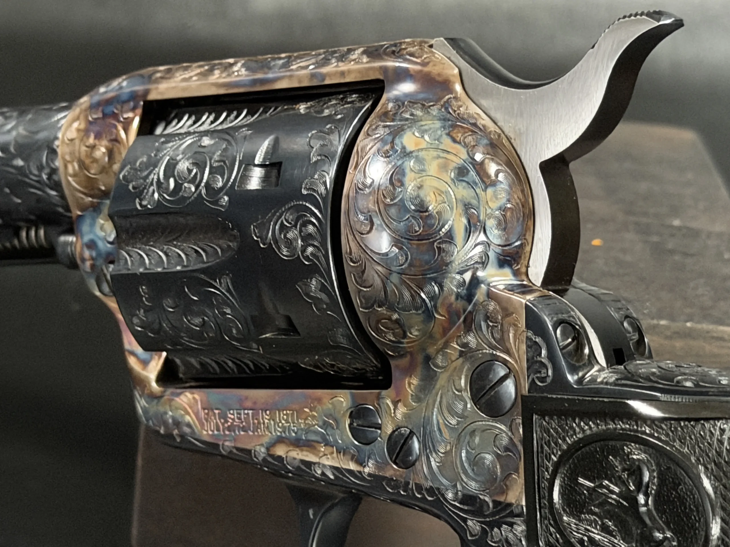 Colt SAA Factory Engraved 1978 Royal Blue