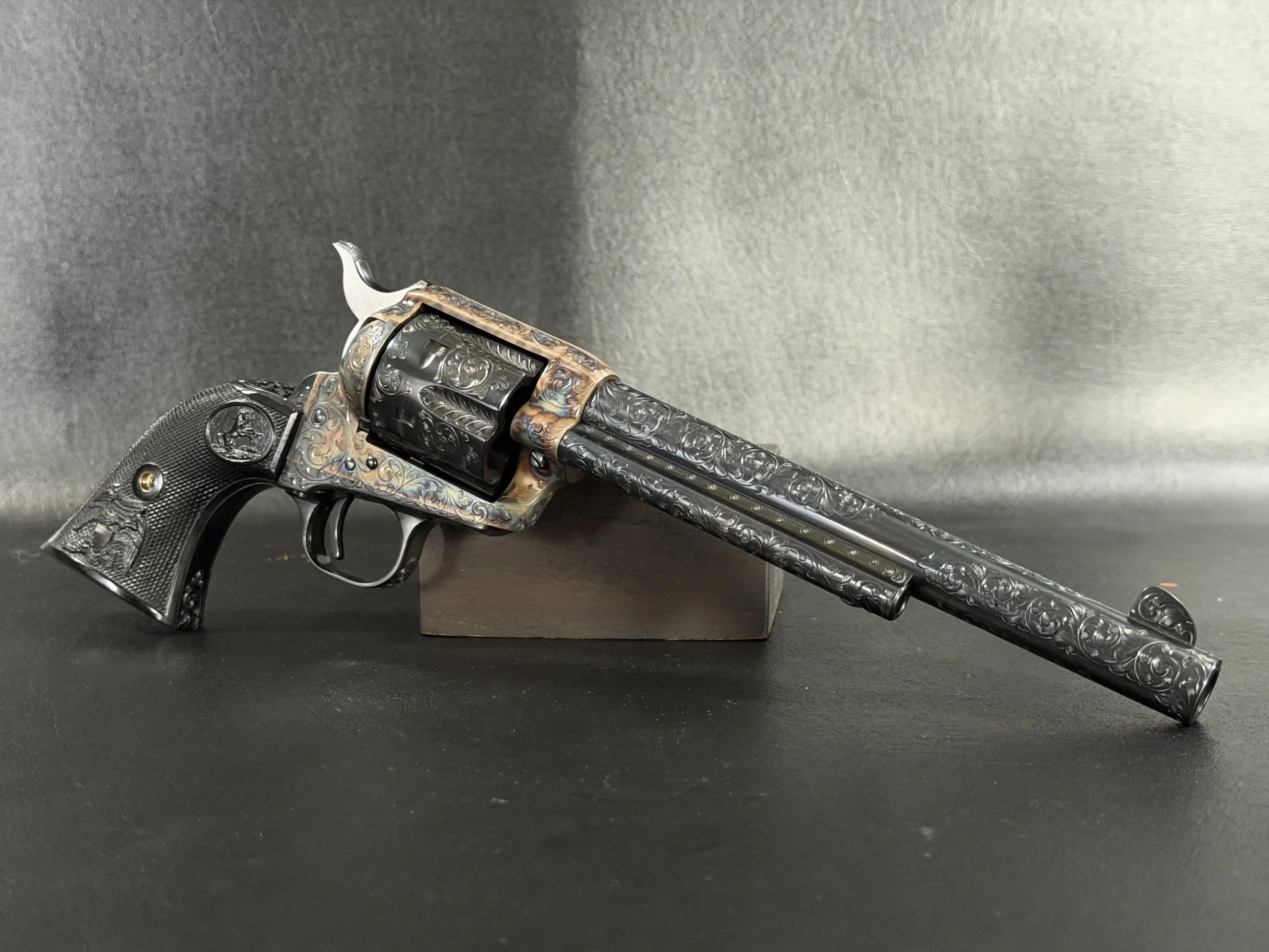 Colt SAA Royal Blue Factory Engraving