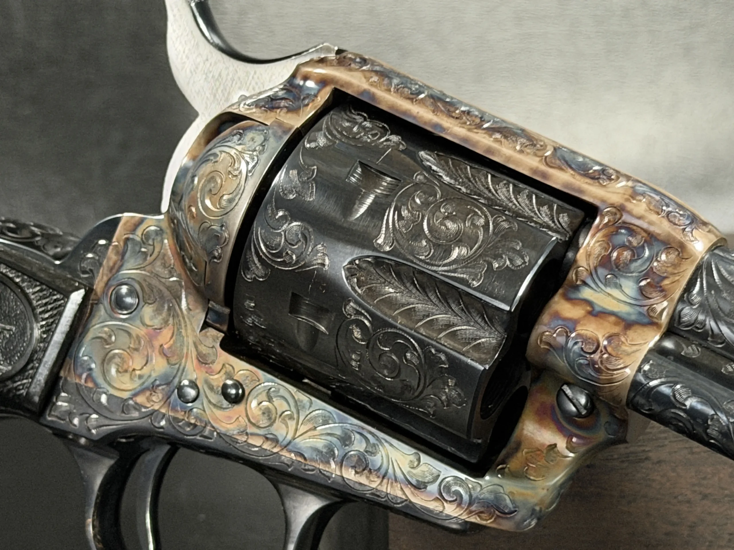 Colt Single Action Army 45 Colt Engraved Cylinder