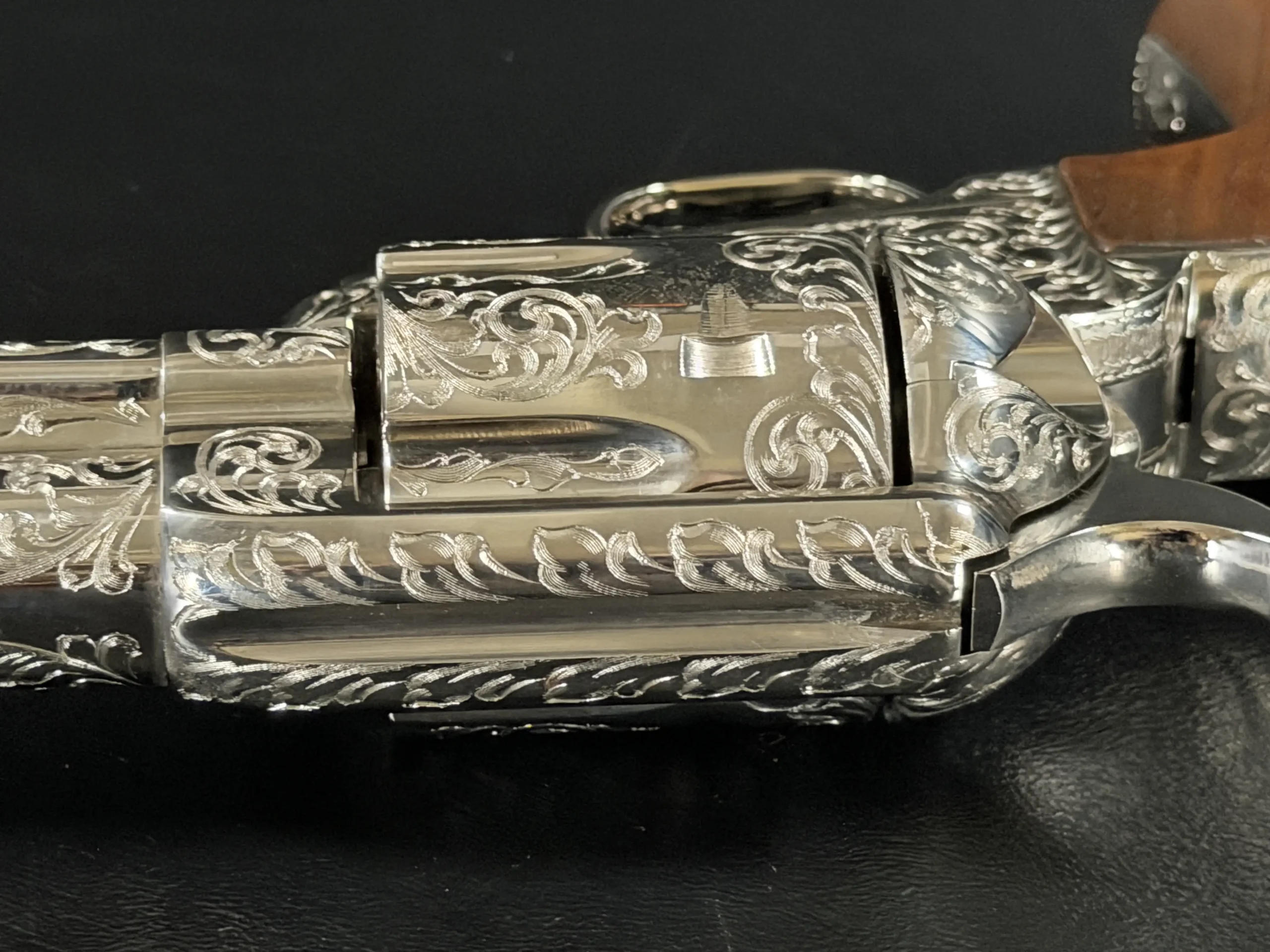 Colt Single Action Army Factory Scroll Engraving