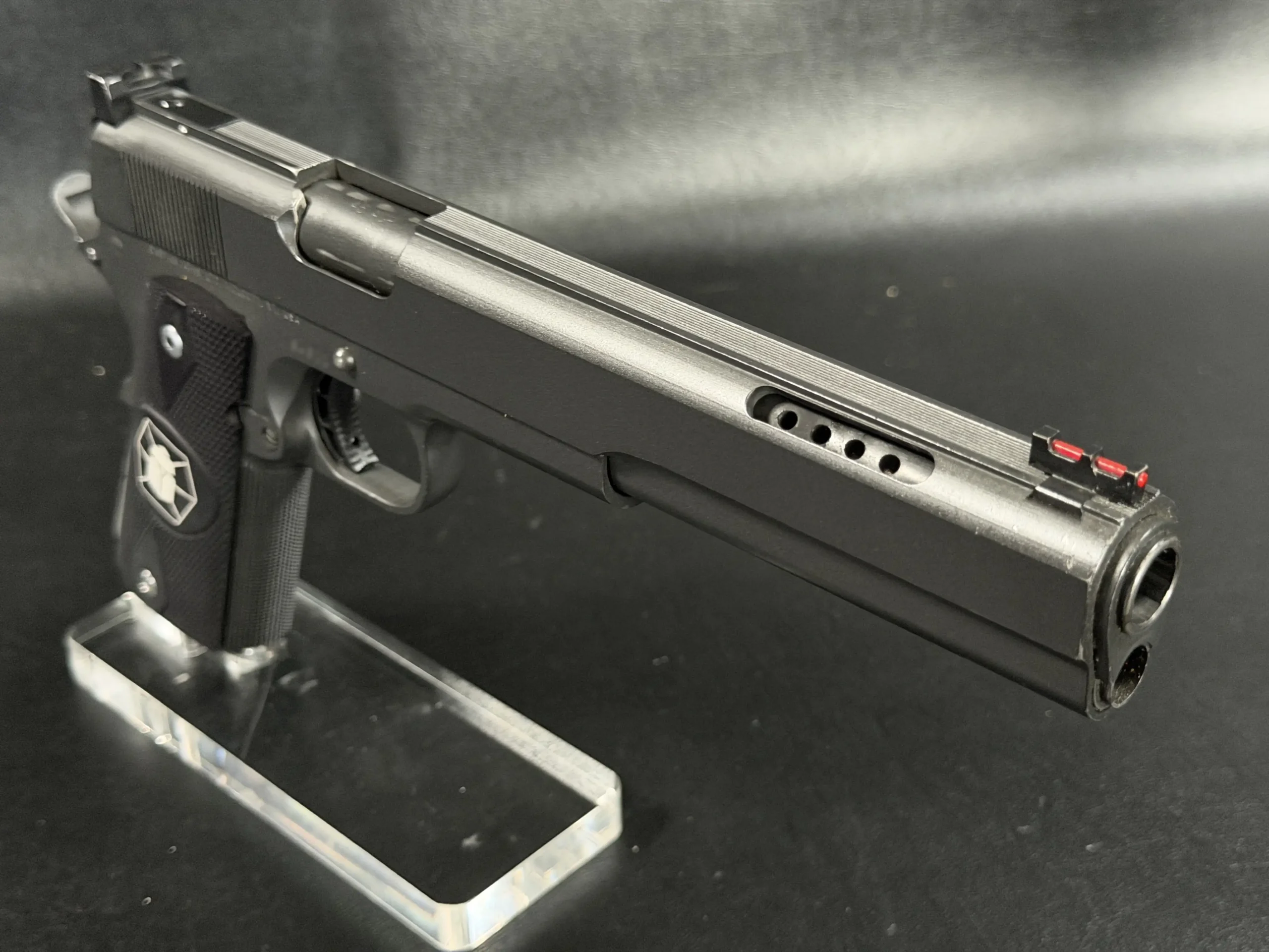 Custom 1911 Ported Barrel Gas Vent Detail