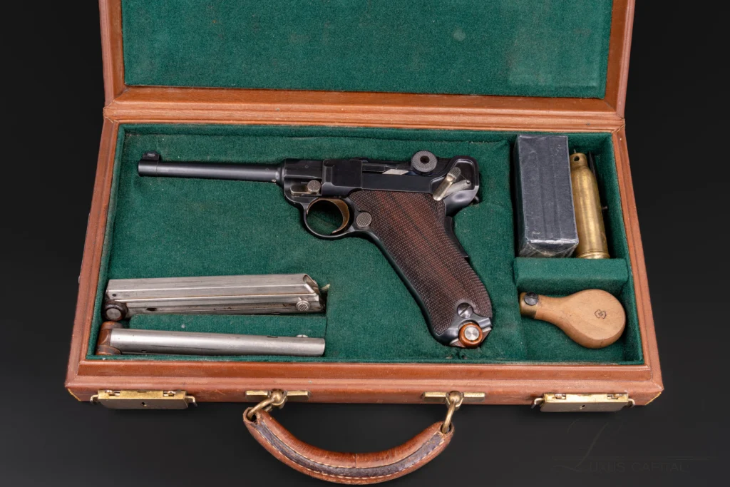 DWM 1906 E Series Swiss Model Luger Case Serial E.858