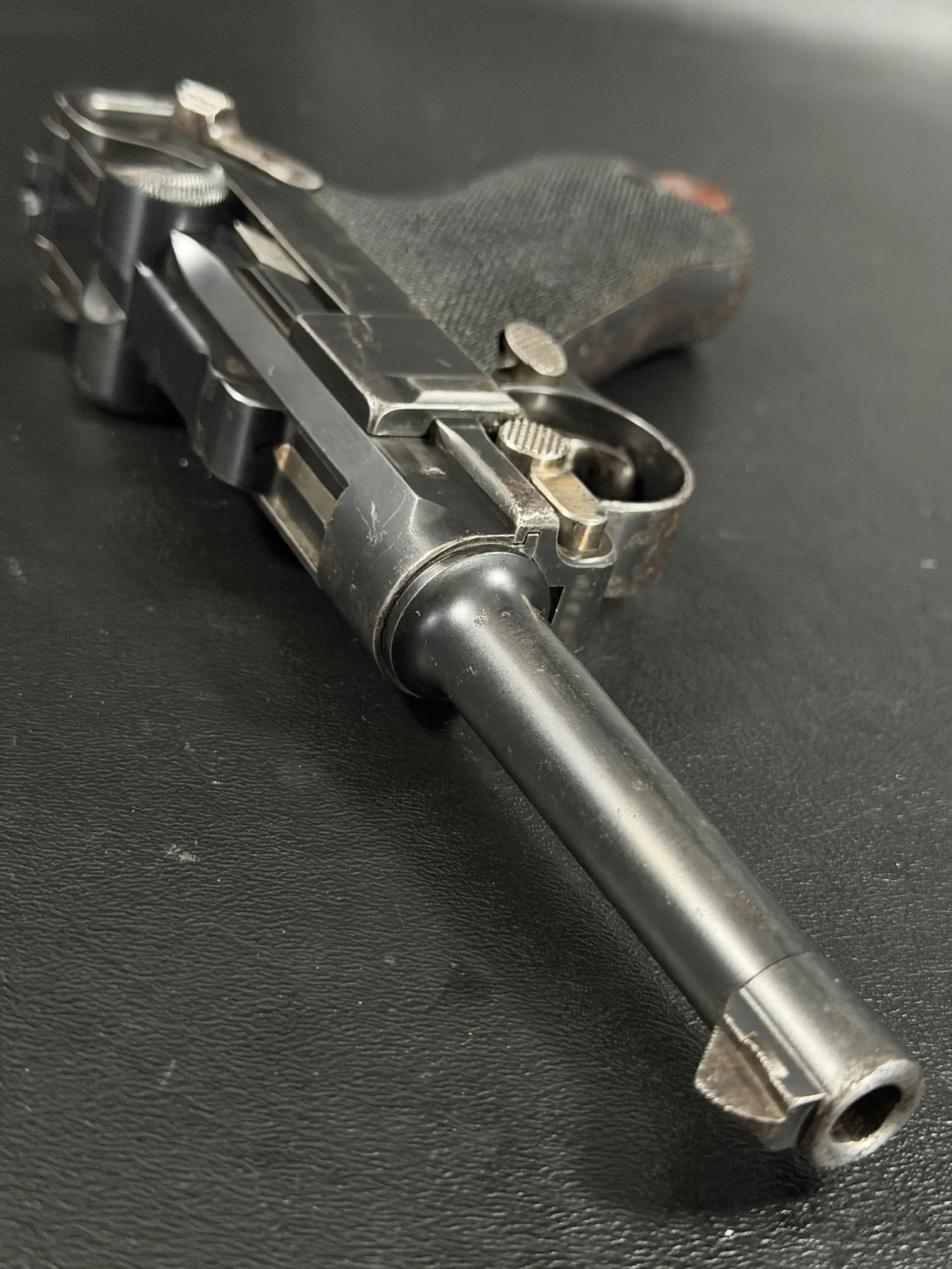Dutch Trials Luger Checkered Grip Panels