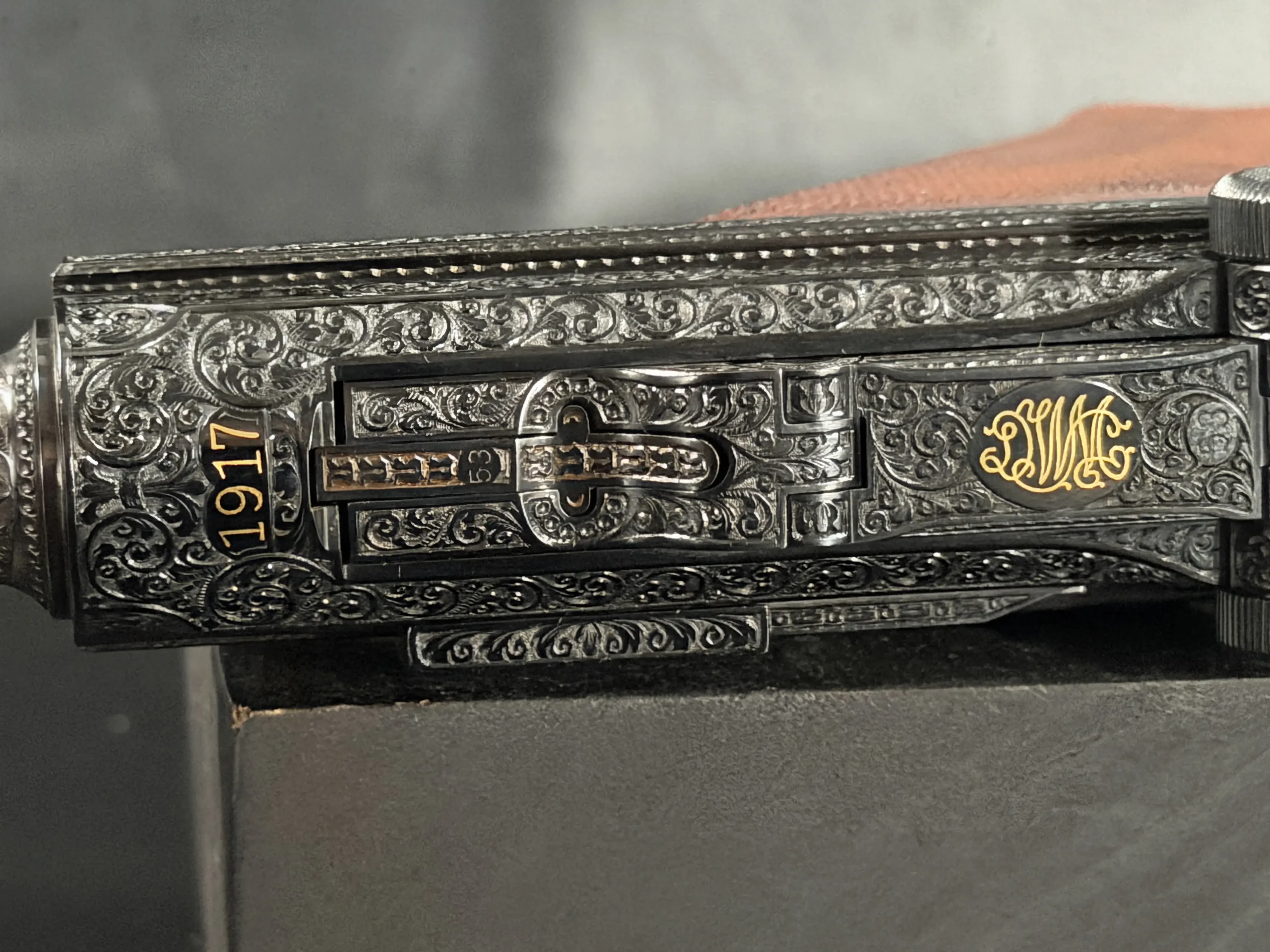 German Luger P08 engraved toggle top