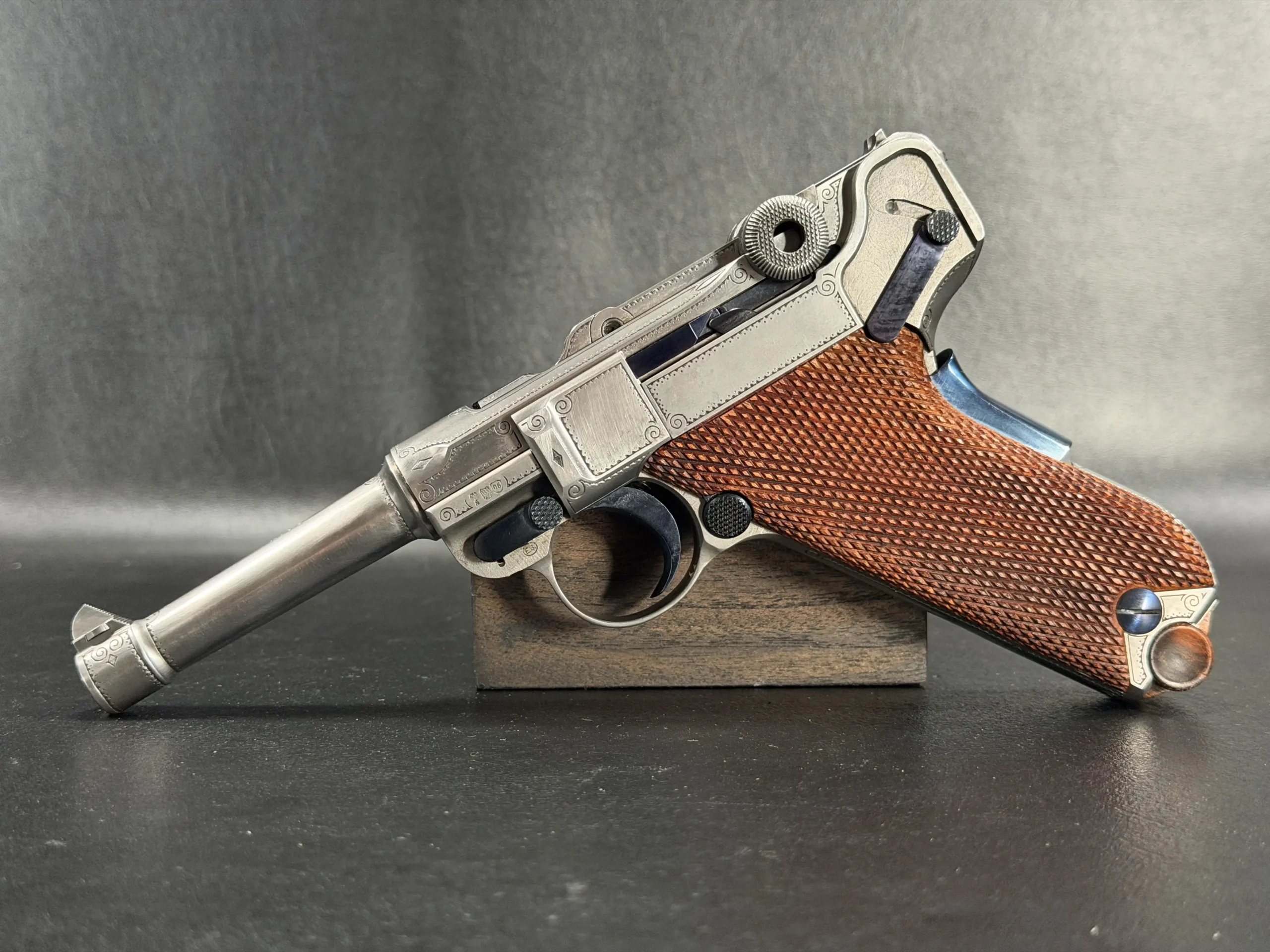 Luxury Mauser Luger Engraved Metal Finish
