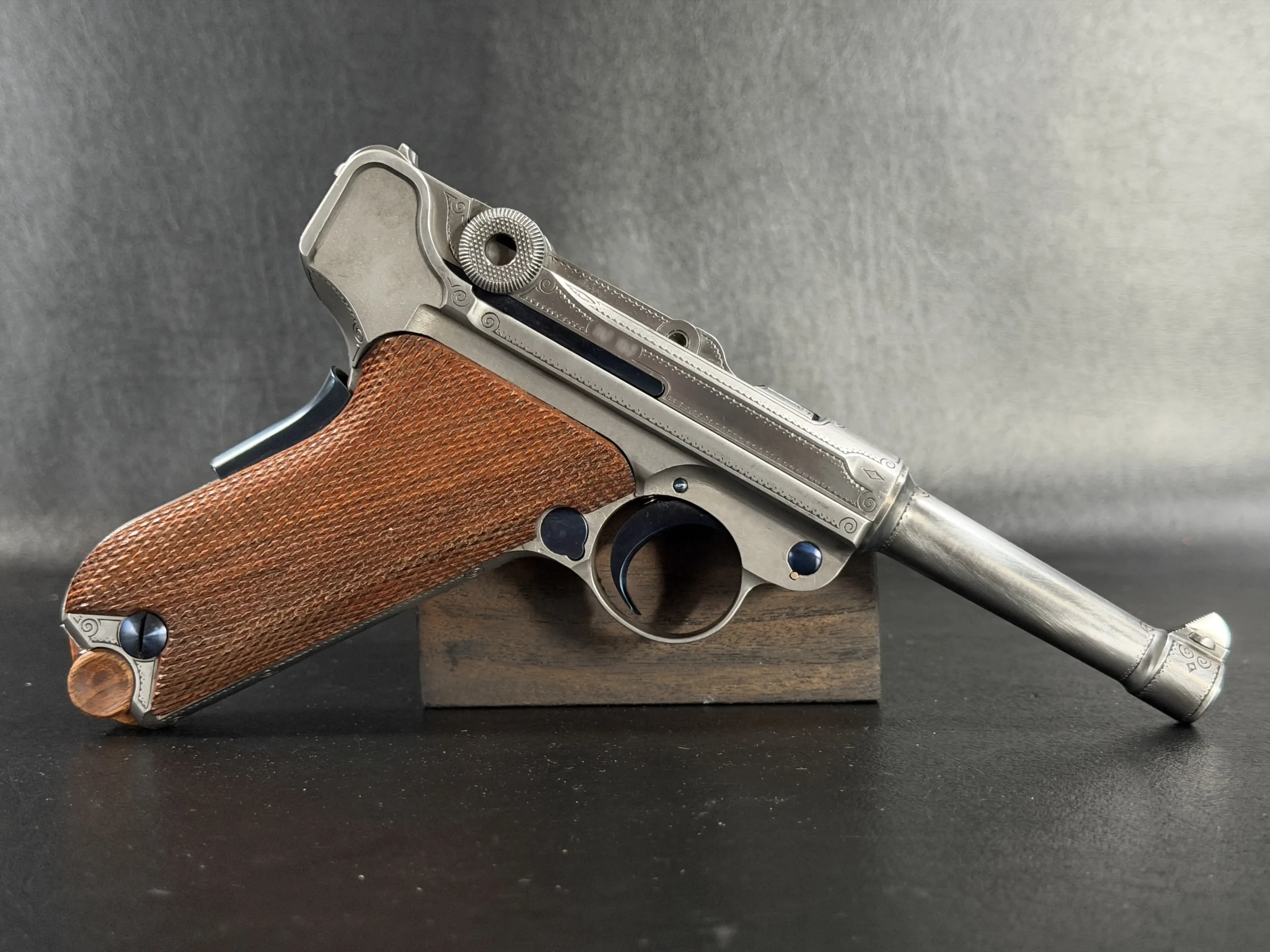 Mauser Engraved Luger With Accessories