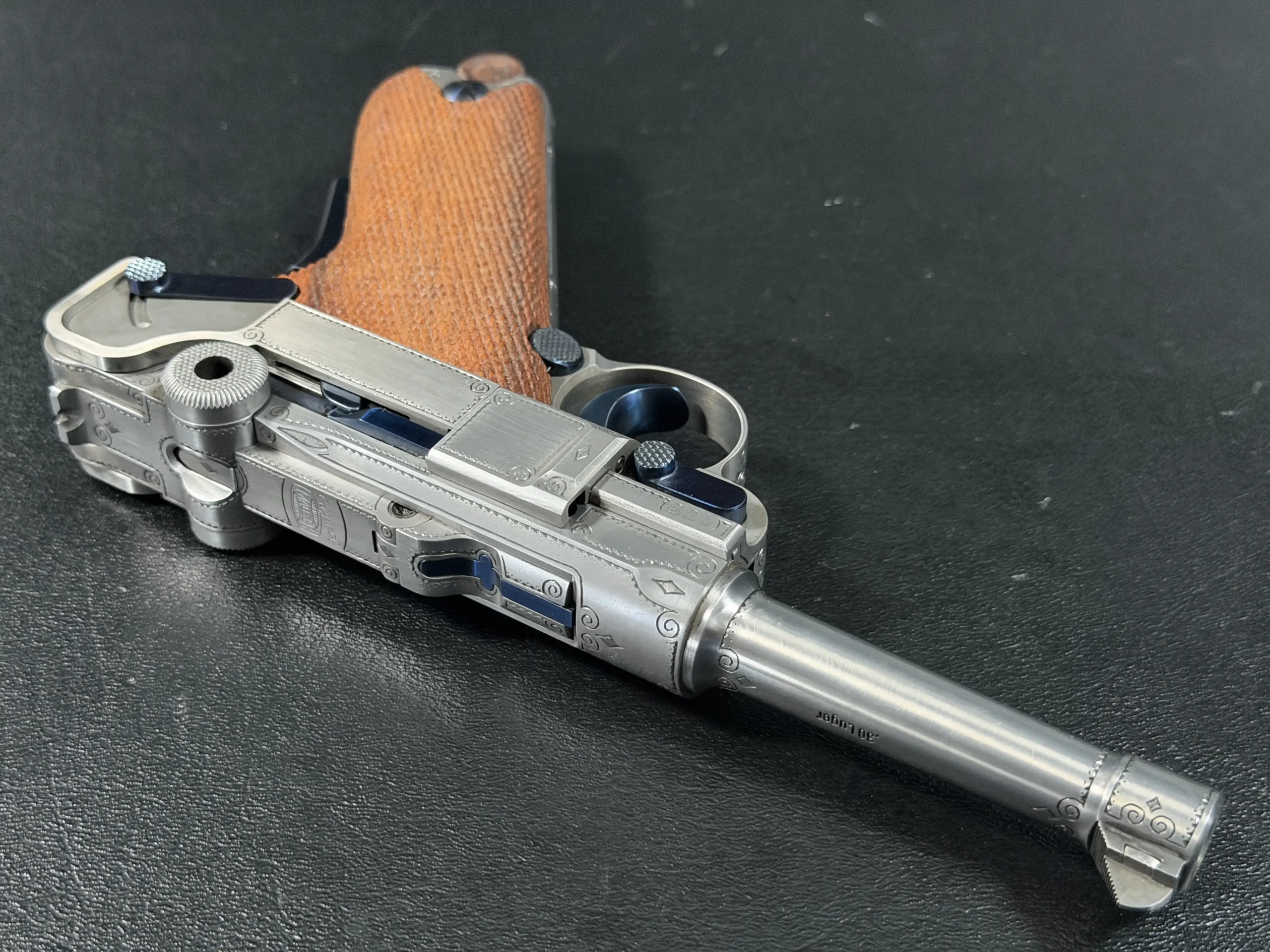 Mauser P08 Satin Steel Finish