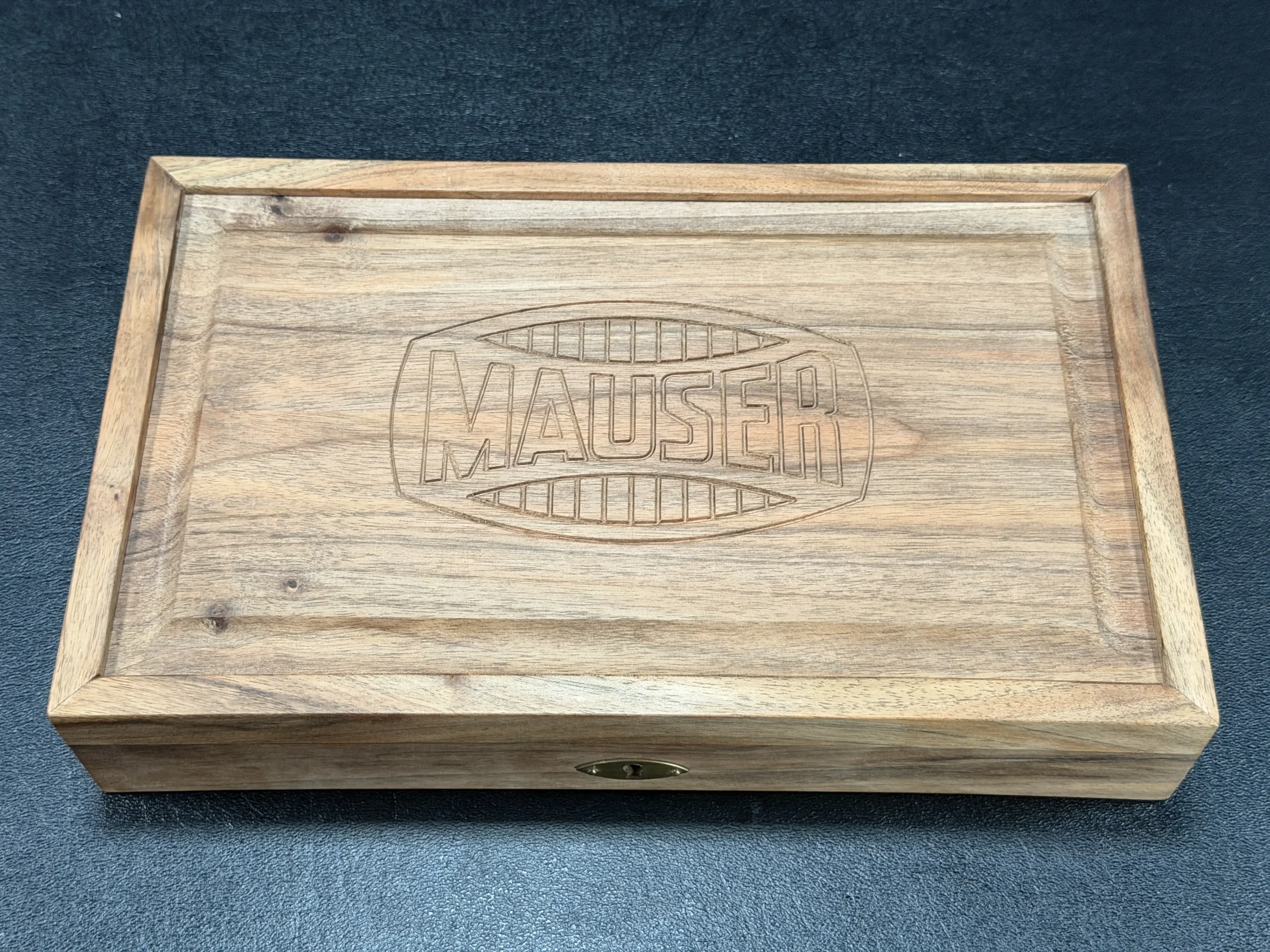 Mauser Parabellum Engraved Presentation Case Lid
