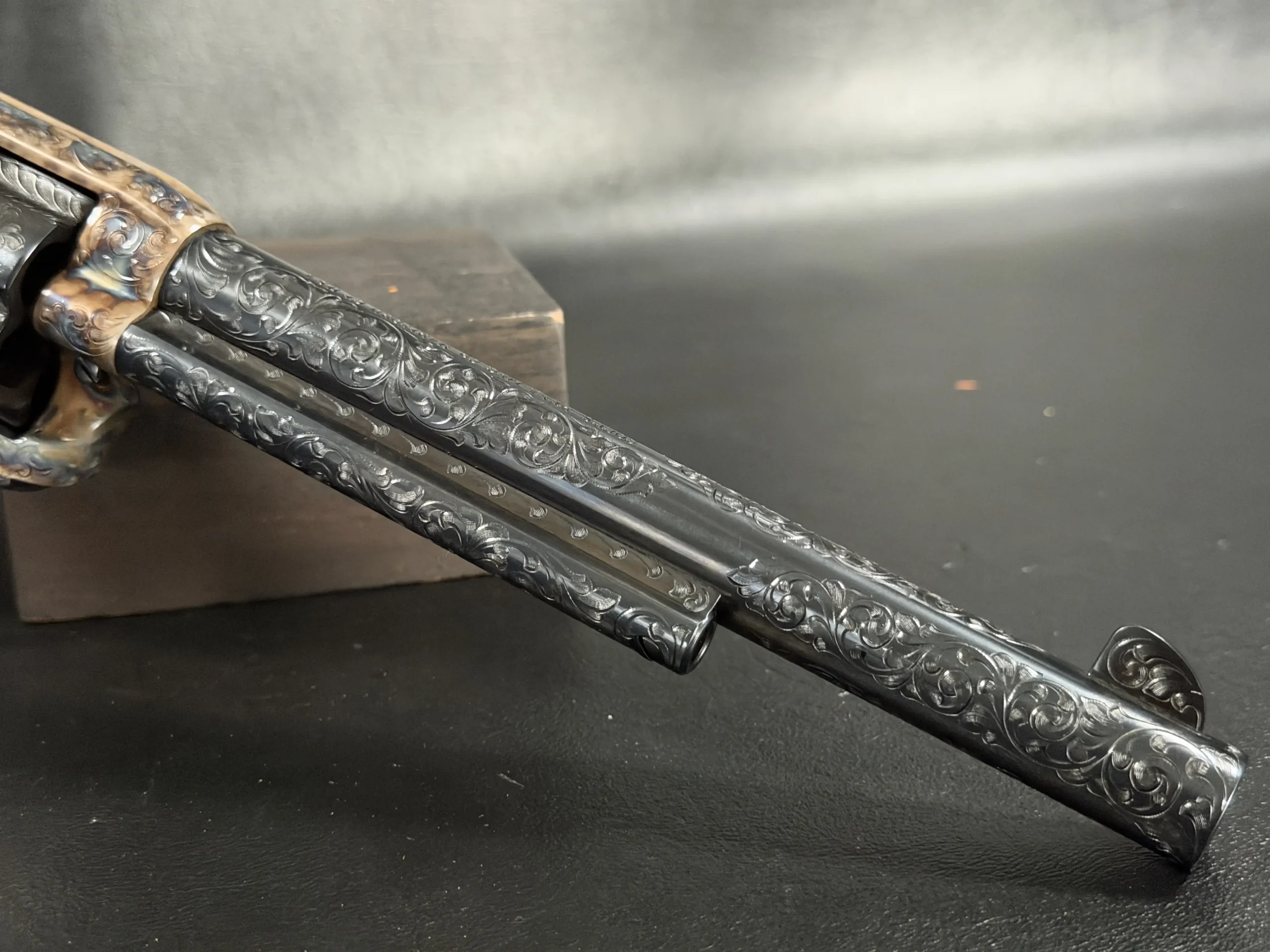 Royal Blue Colt 45 Colt Master Engraved