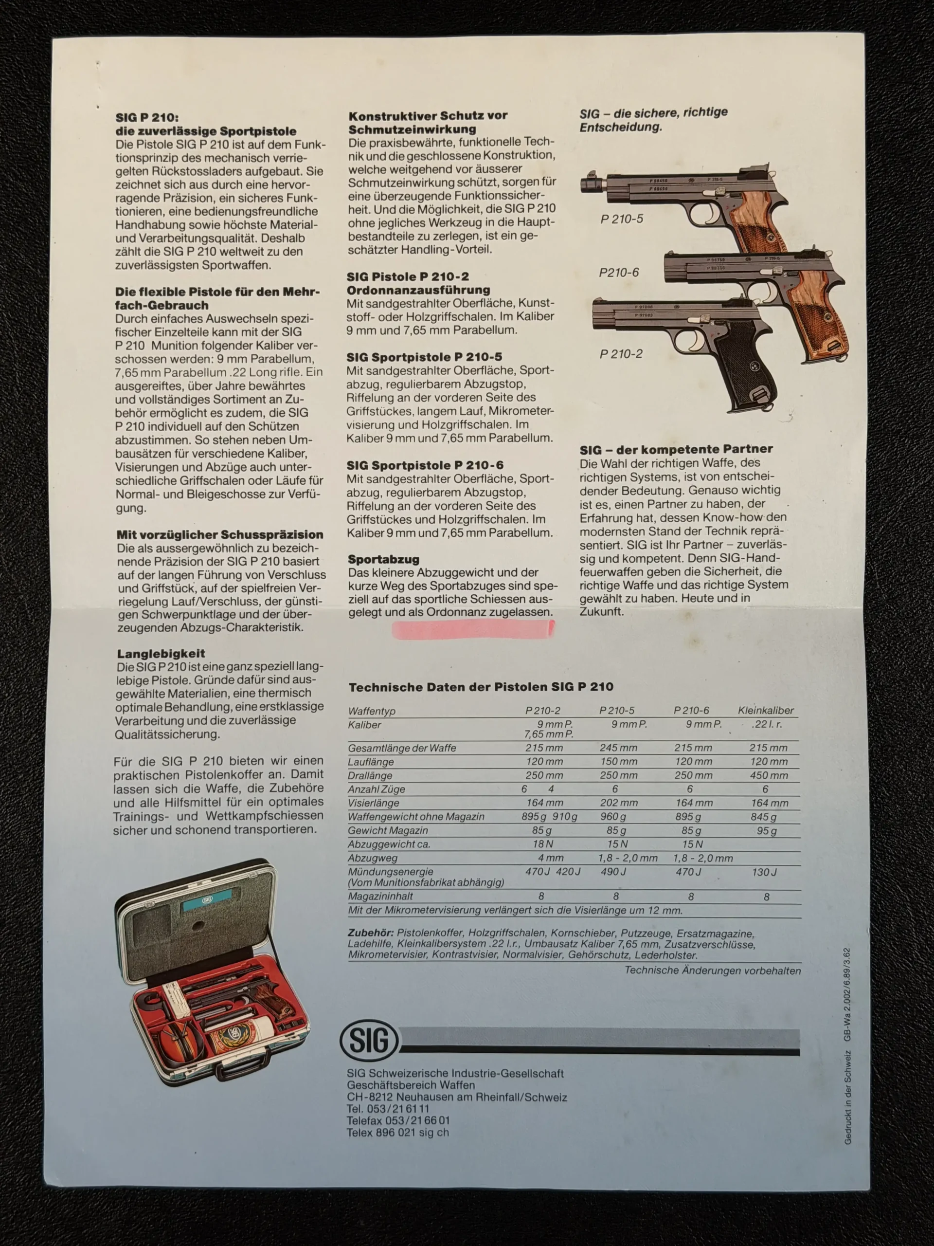 SIG Sauer P210 5 Extended Barrel Target