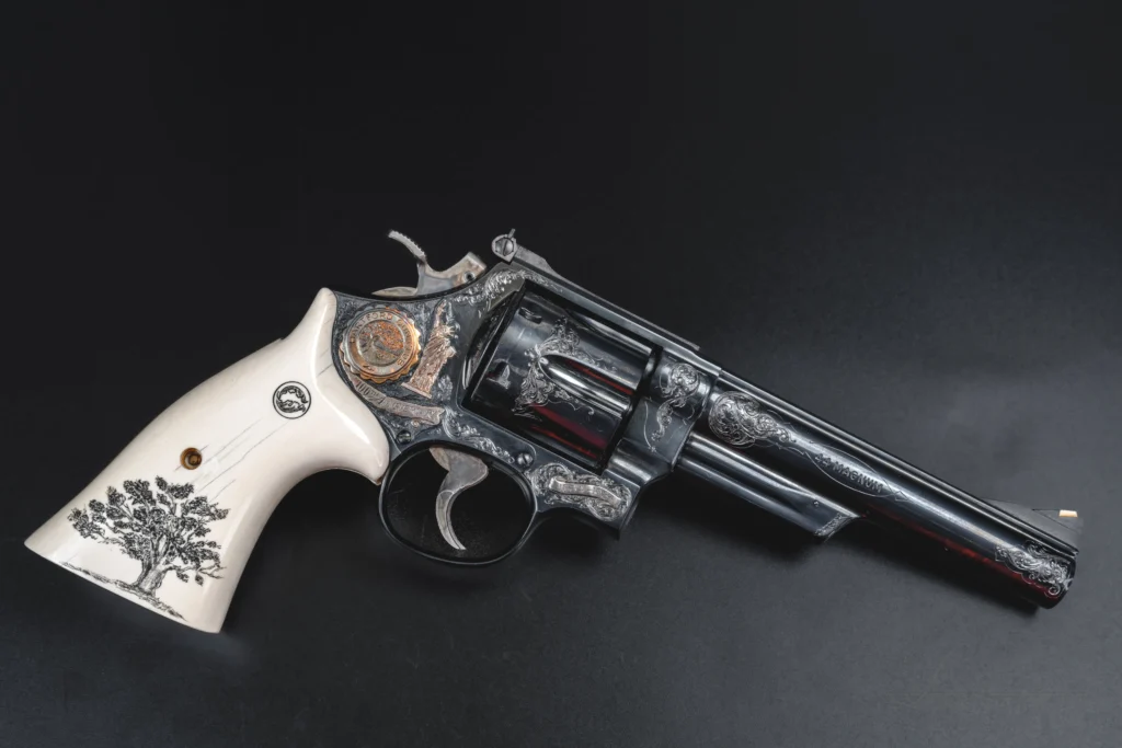 Smith and Wesson Model 29 Engraved Hartford Gun Club 100 Yr. Anniversary