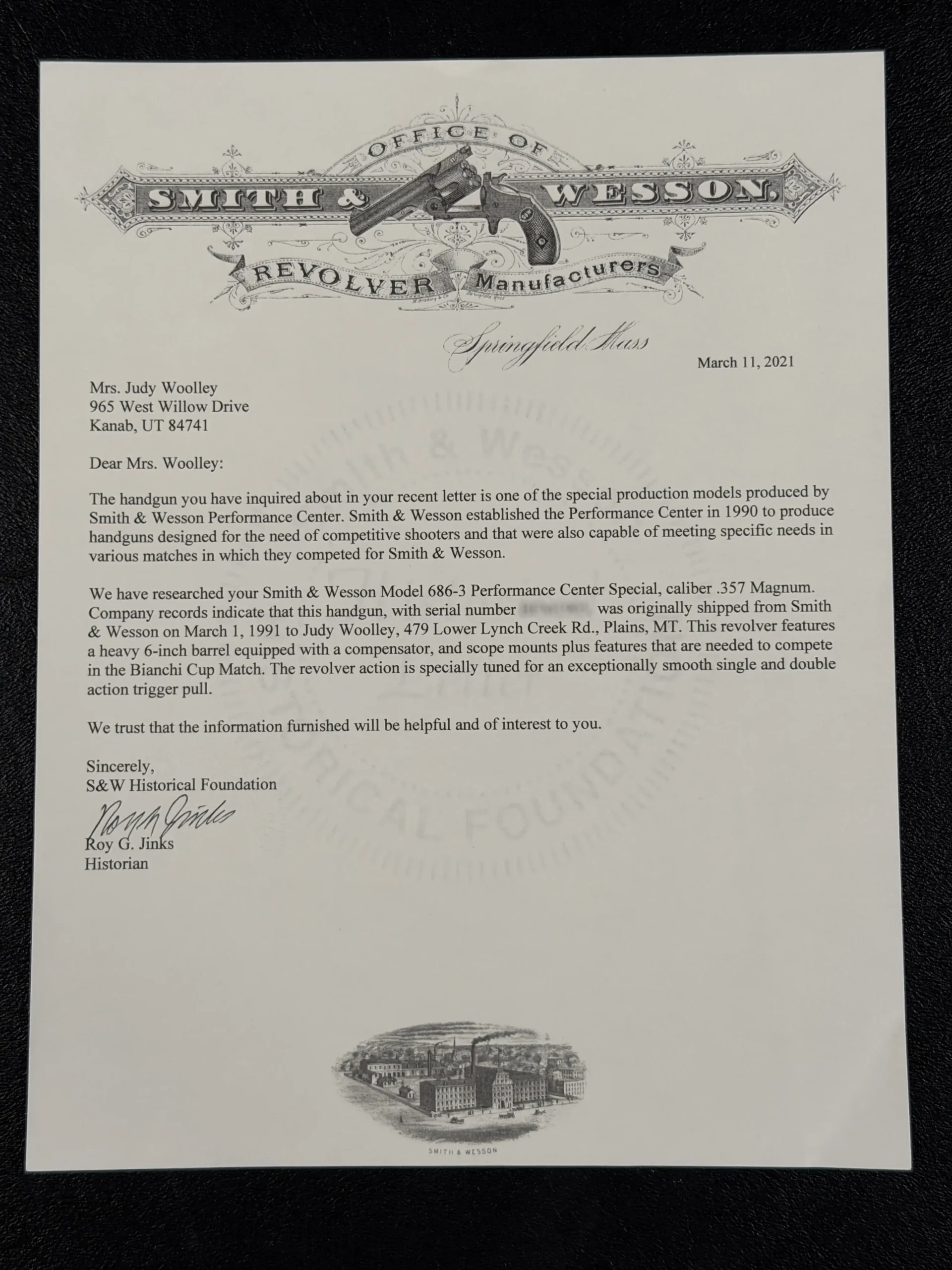 Smith & Wesson Prototype Target Revolver Performance Center 686